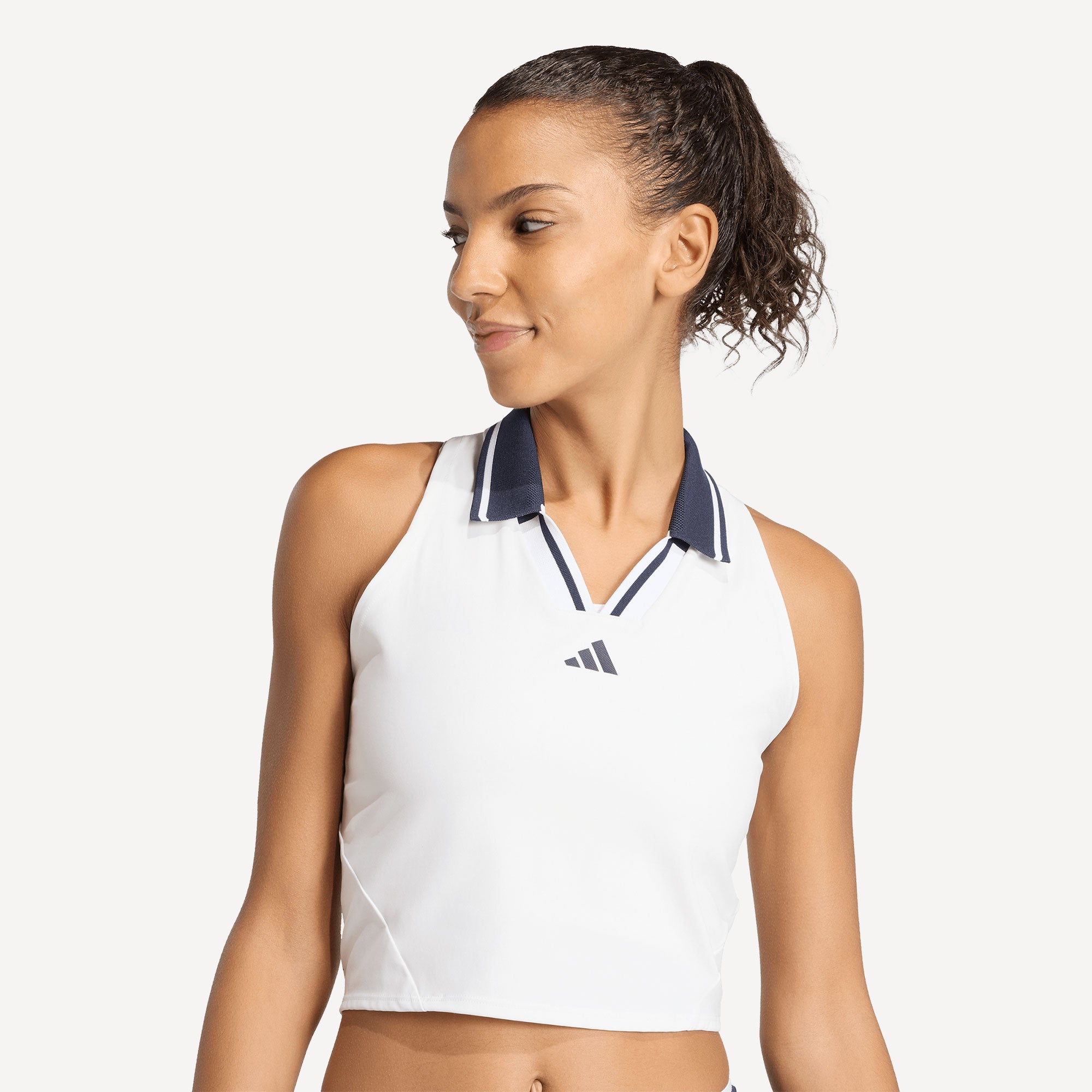adidas Pro Women's Midi Tennis Tank - White (5)