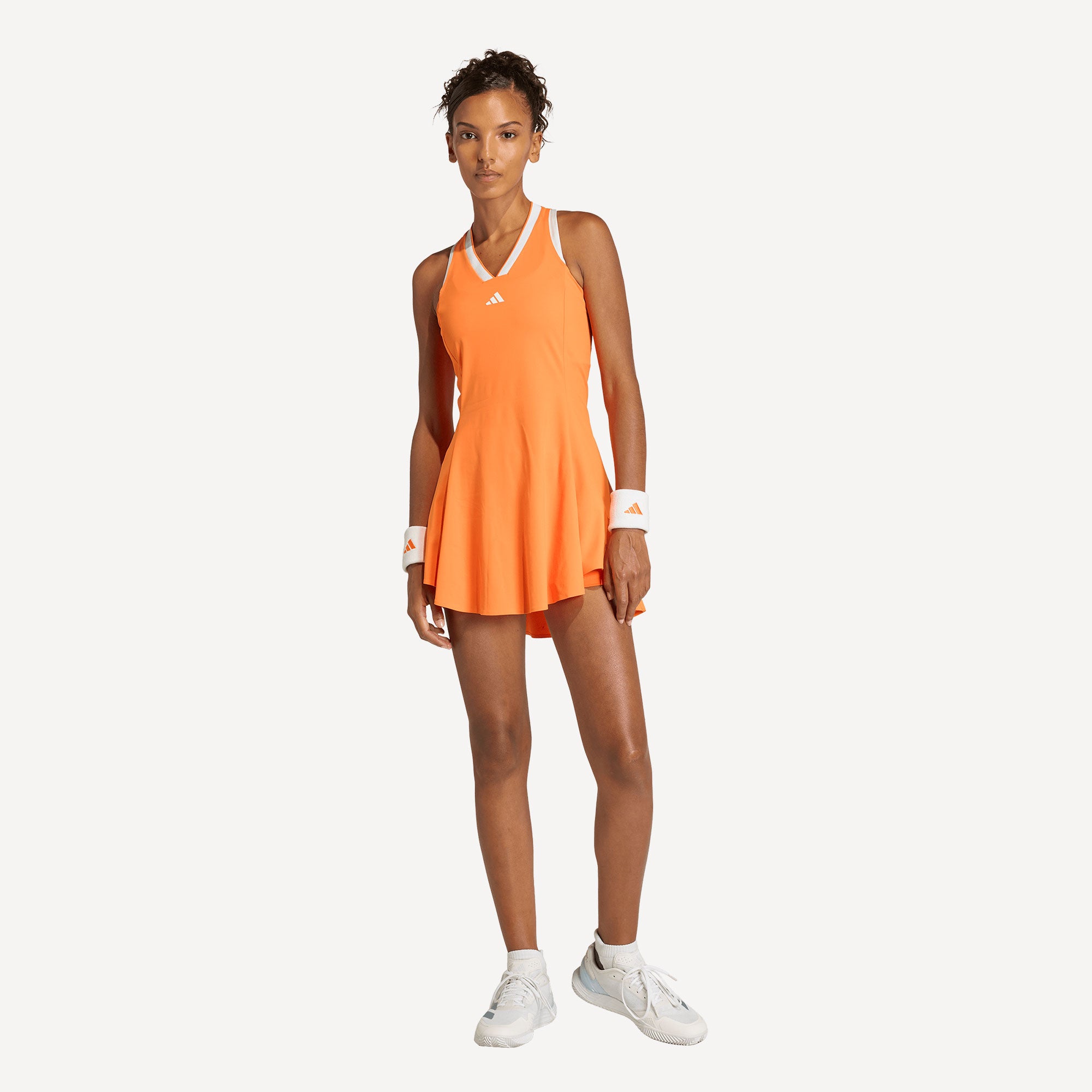 adidas Pro Women's Wow Tennis Dress - Orange (1)