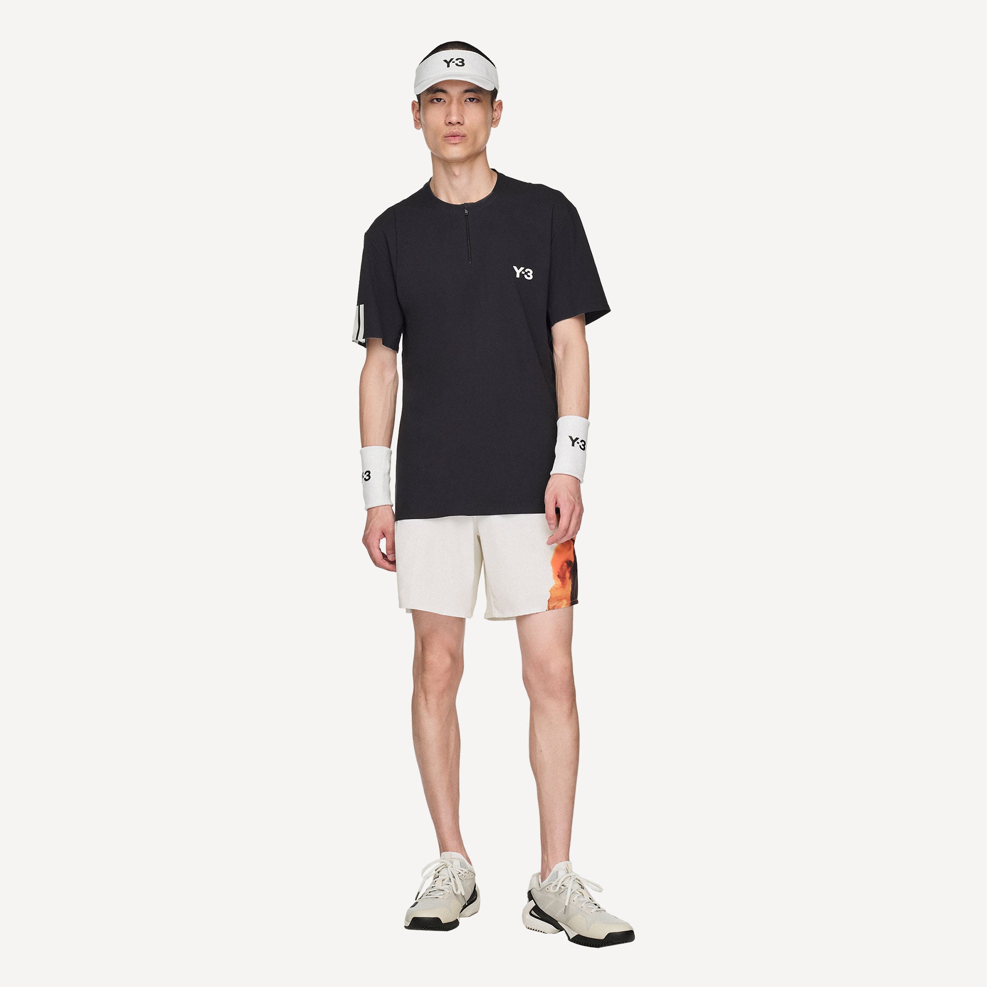 adidas Y-3 Pro US Open Men's Freelift Zip Tennis Shirt - Black (4)