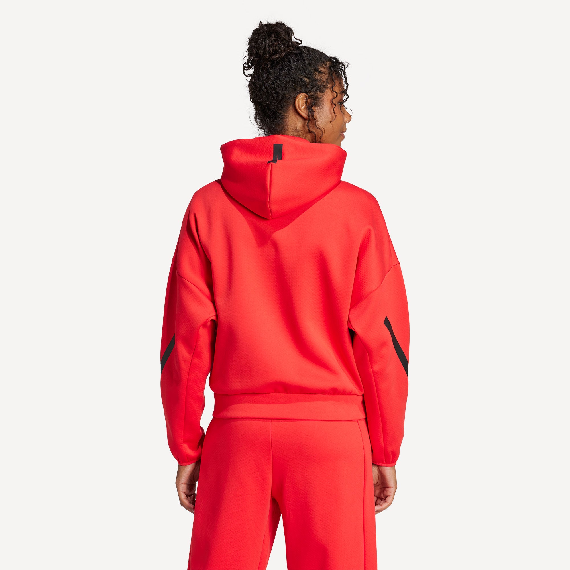 adidas ZNE Women's Full-Zip Hoody - Red (2)