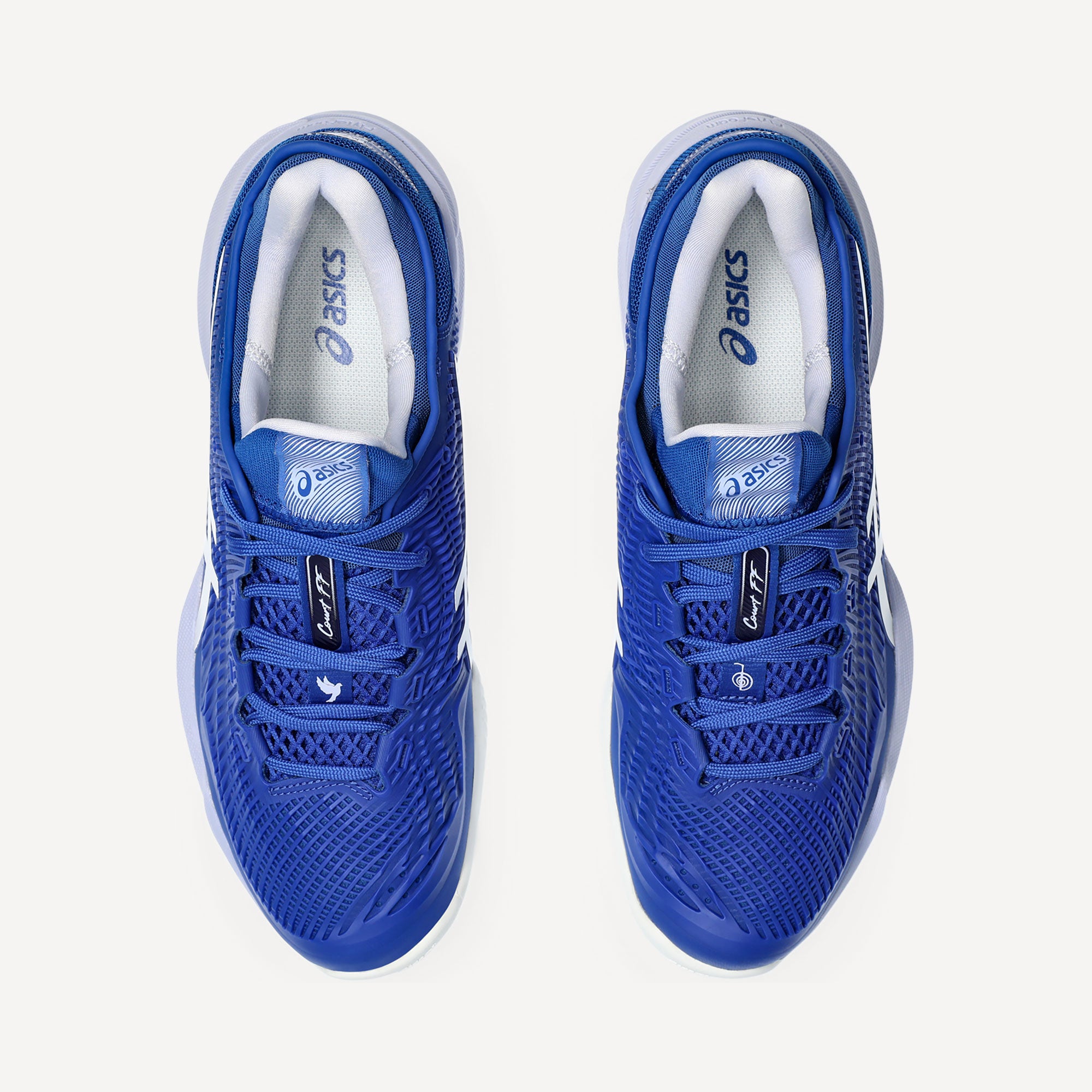 ASICS Court FF 3 Novak Men's Clay Court Tennis Shoes - Blue | Tennis Only