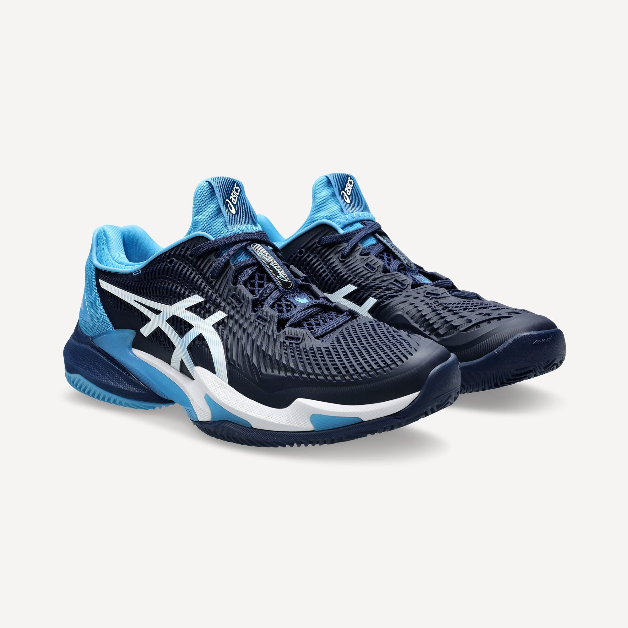 ASICS Court FF 3 Novak Men's Clay Court Tennis Shoes - Blue (4)