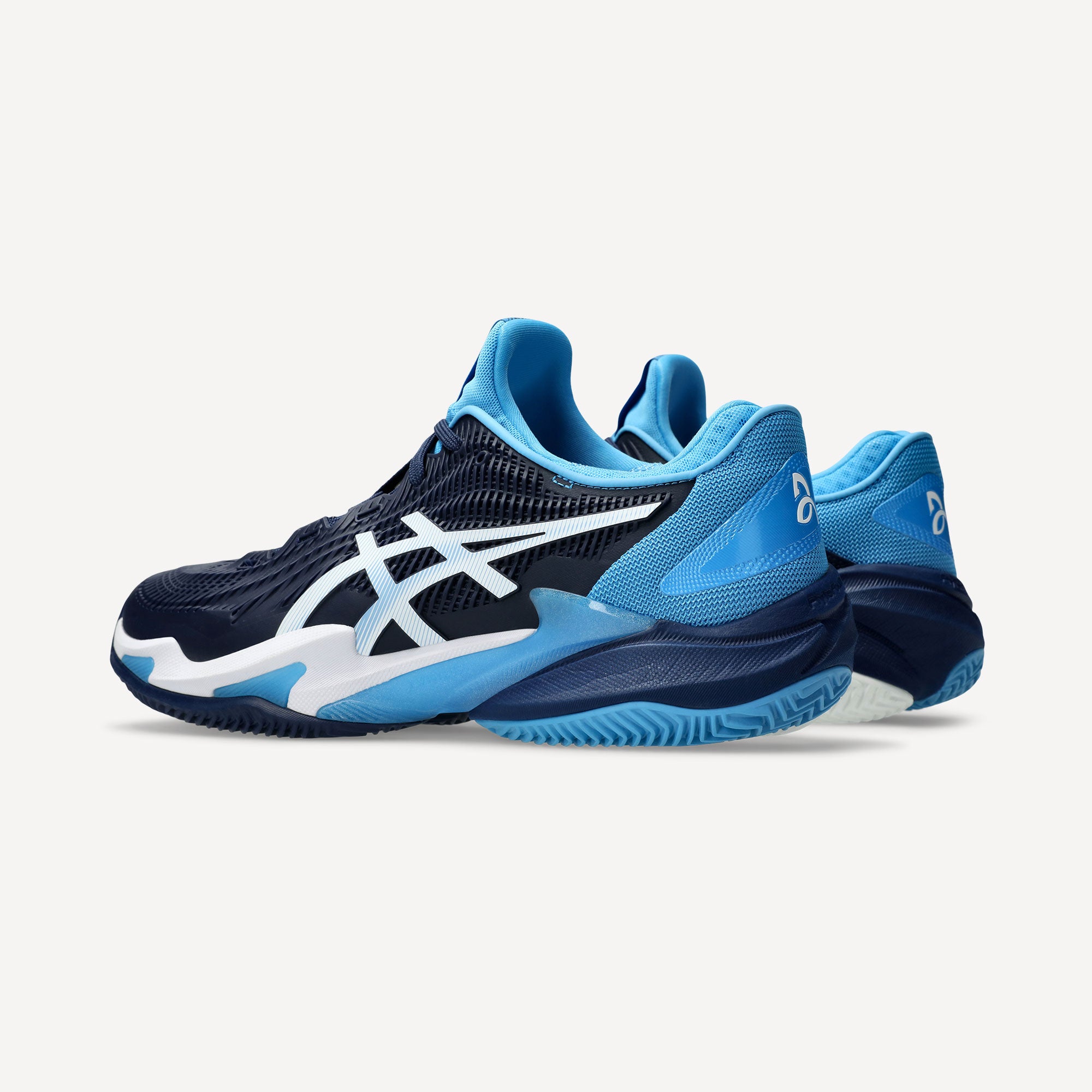 ASICS Court FF 3 Novak Men's Clay Court Tennis Shoes - Blue (5)