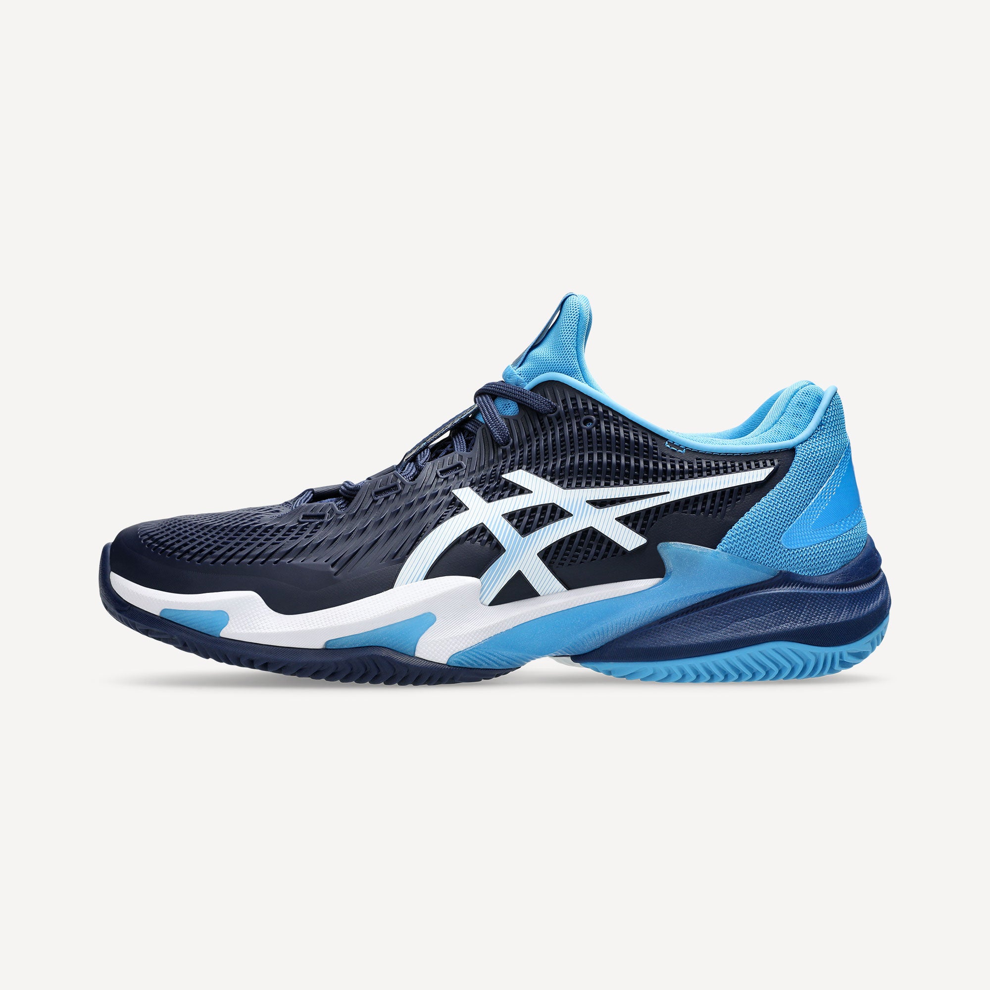 ASICS Court FF 3 Novak Men's Clay Court Tennis Shoes - Blue (8)