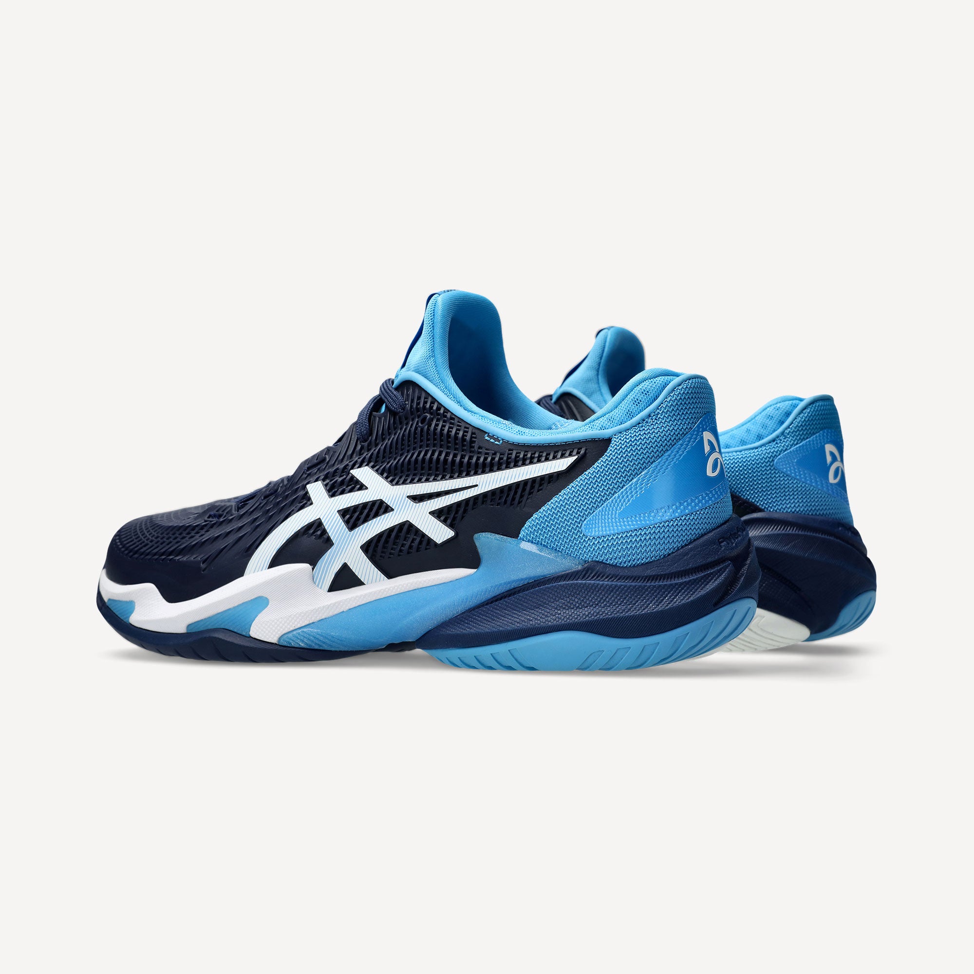 ASICS Court FF 3 Novak Men's Hard Court Tennis Shoes - Blue (5)