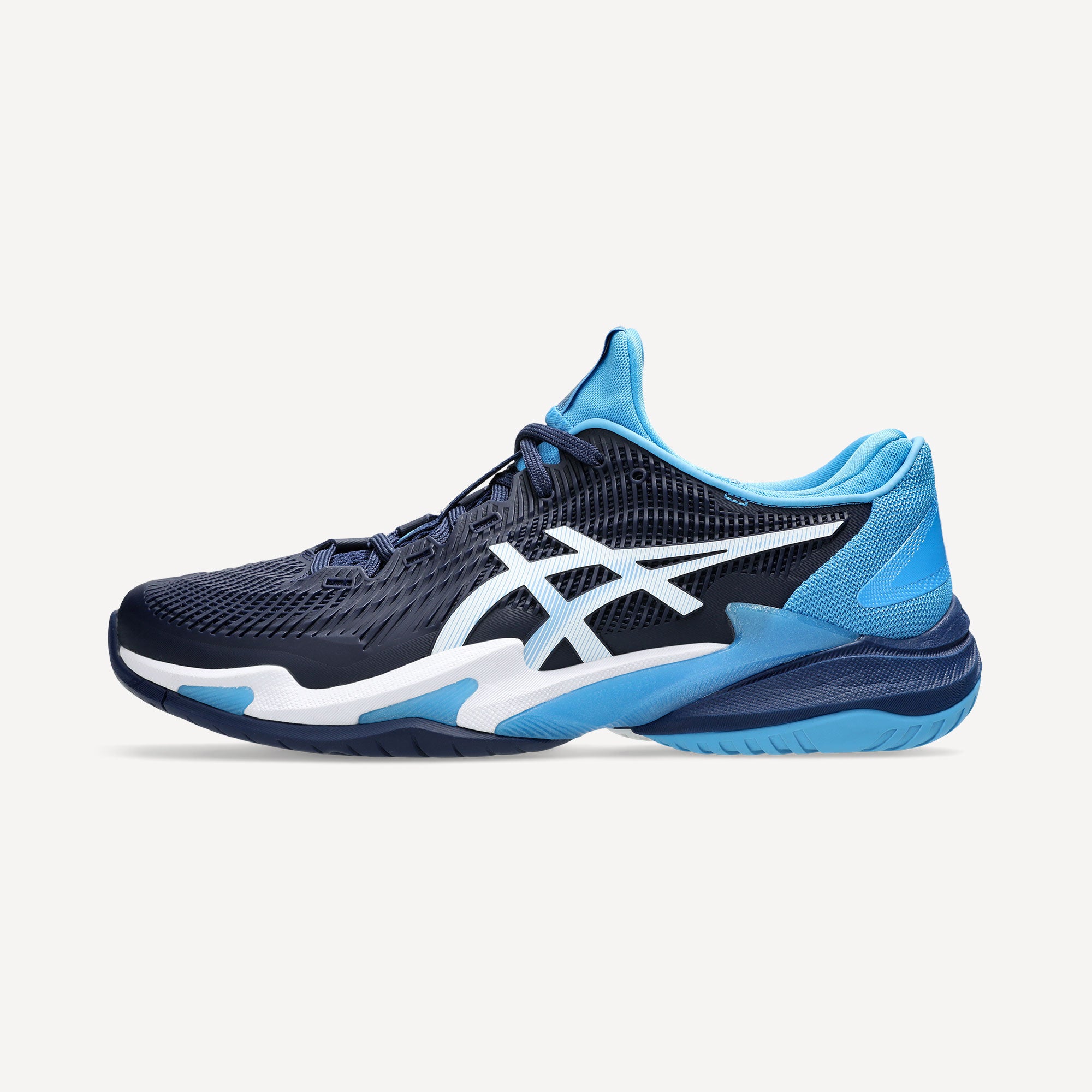 ASICS Court FF 3 Novak Men's Hard Court Tennis Shoes - Blue (8)