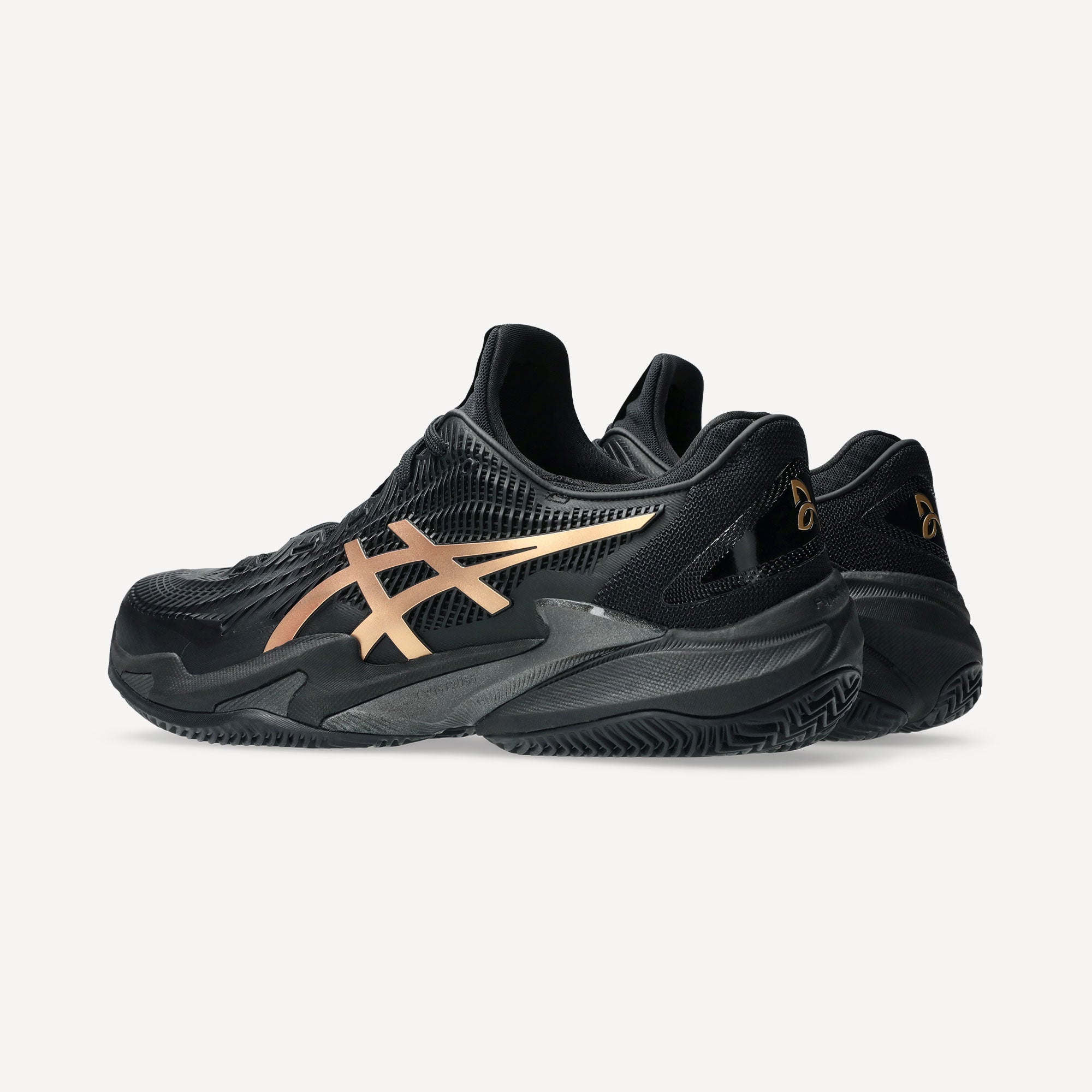 ASICS Court FF 3 Novak Night Energy Men's Clay Court Tennis Shoes - Black (5)