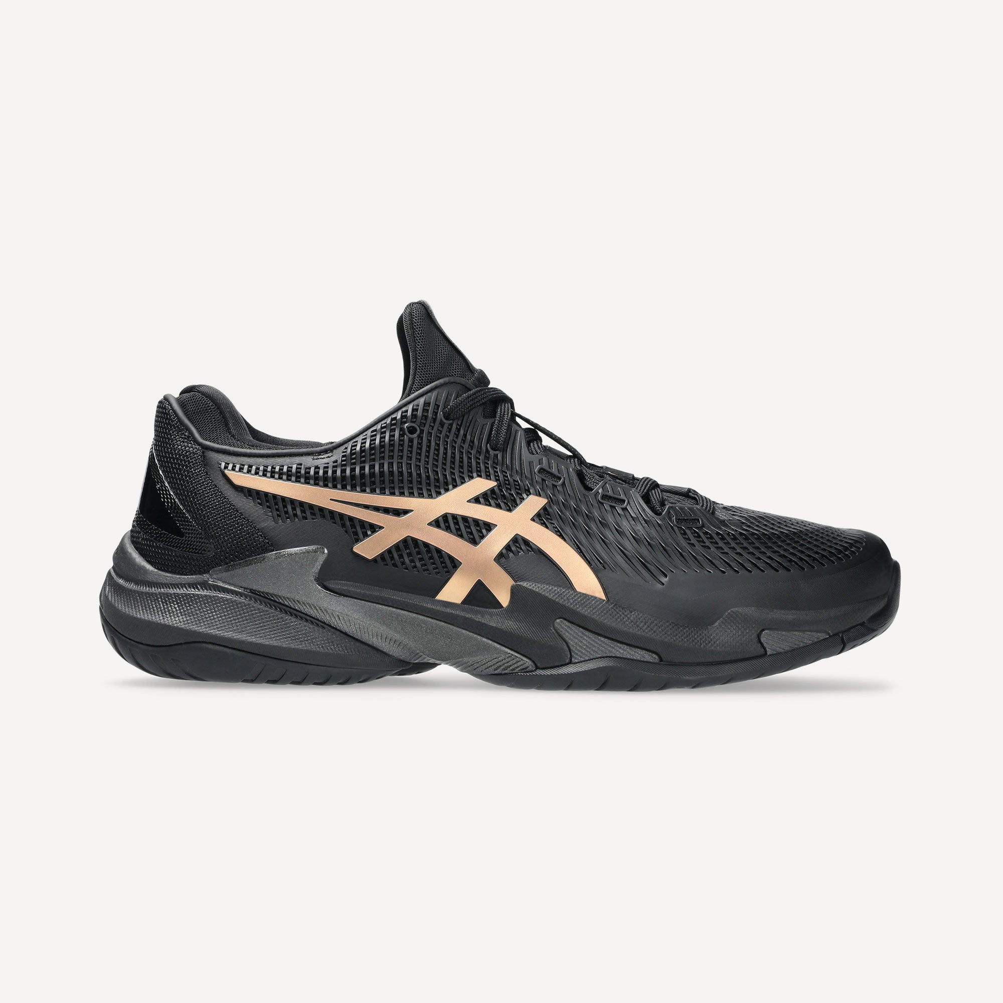 ASICS Court FF 3 Novak Night Energy Men's Hard Court Tennis Shoes - Black (1)