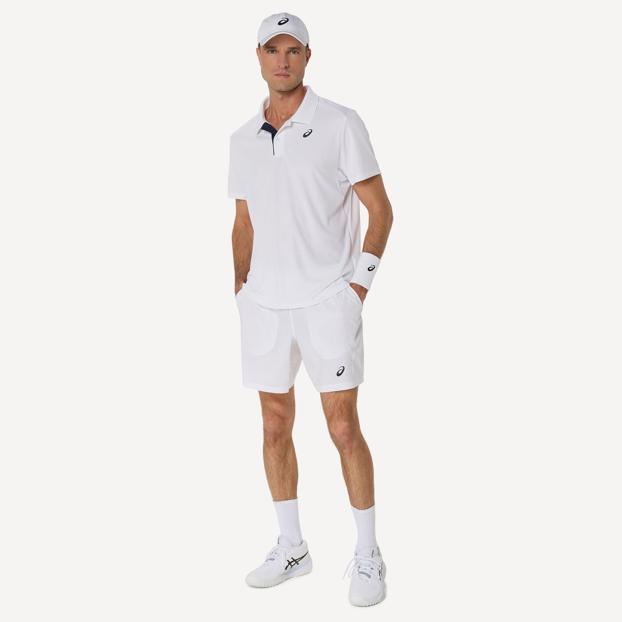 ASICS Court Men's 7-Inch Tennis Shorts - White (7)