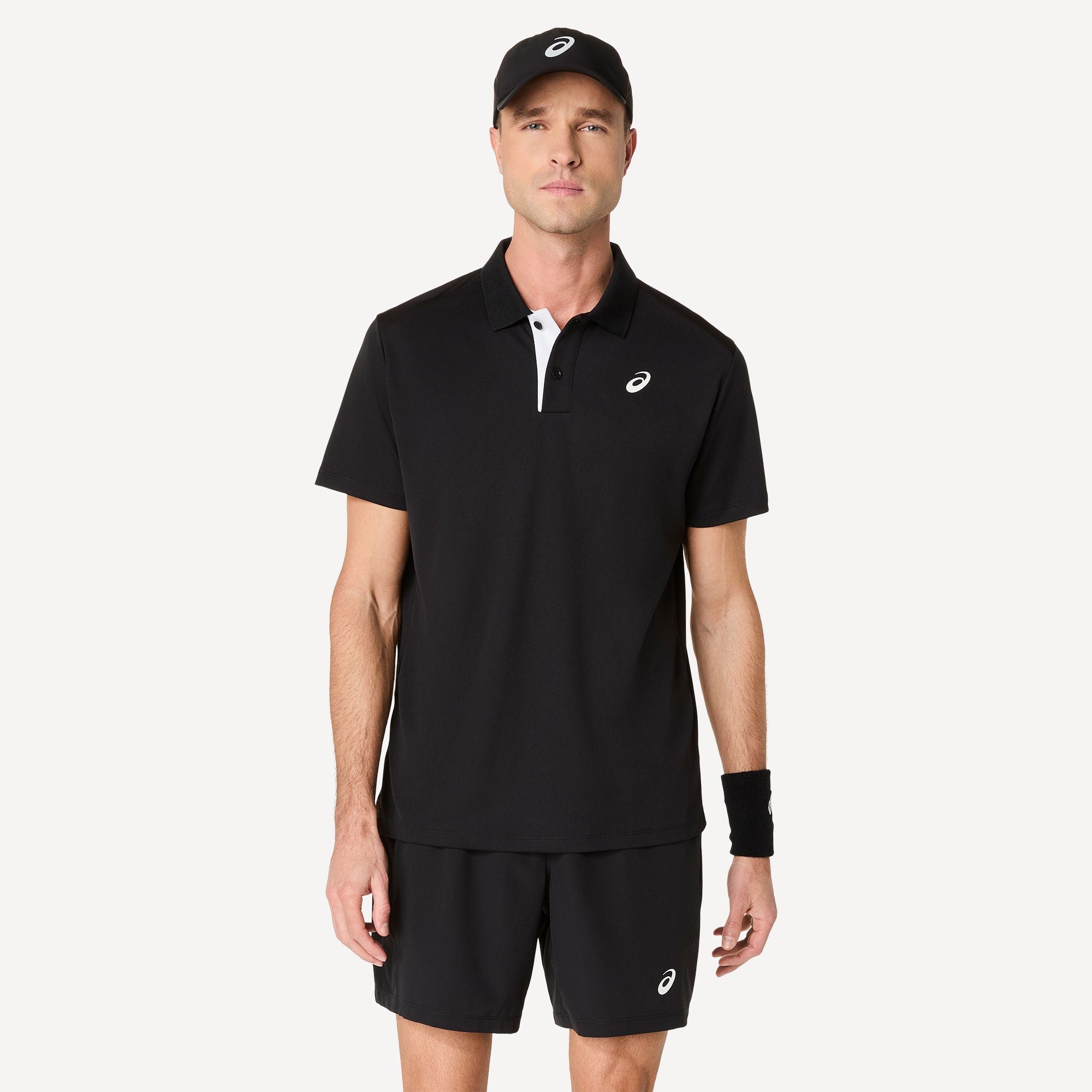 ASICS Court Men's Tennis Polo - Black (1)