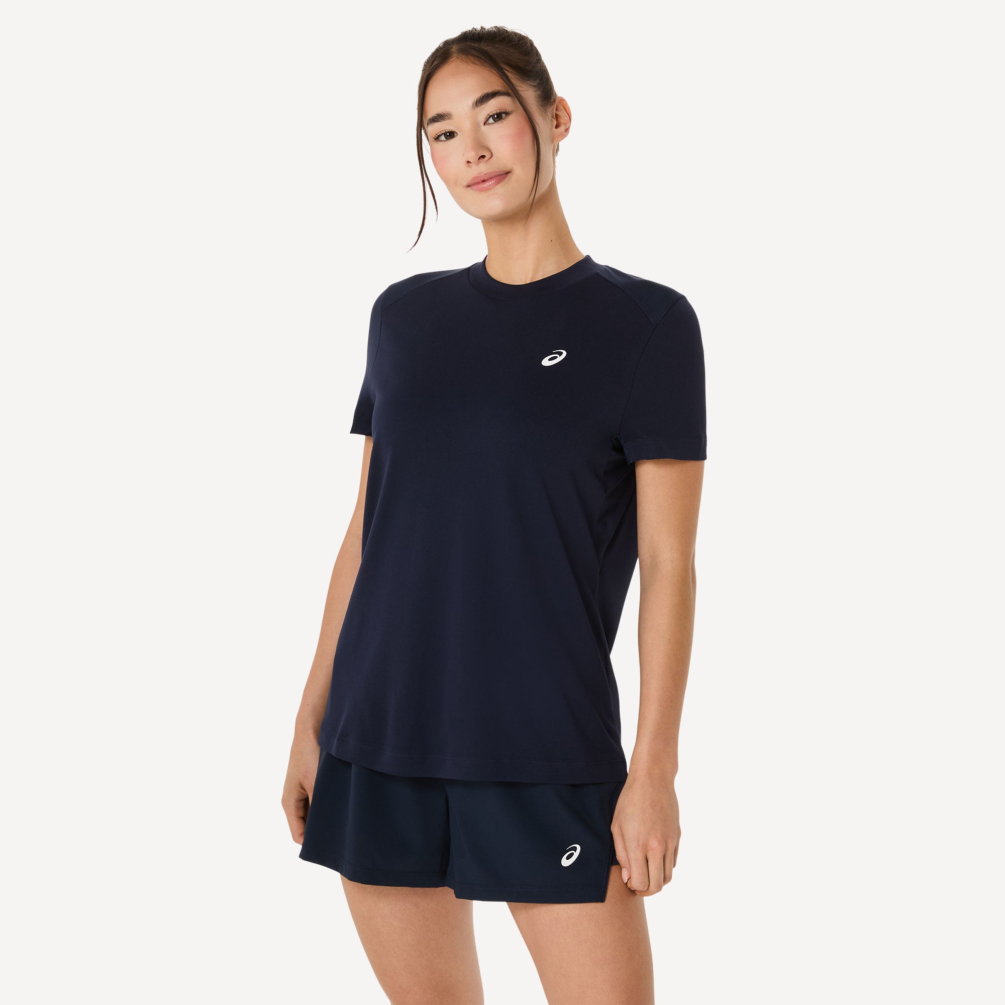 ASICS Court Women's Tennis Shirt - Dark Blue (1)