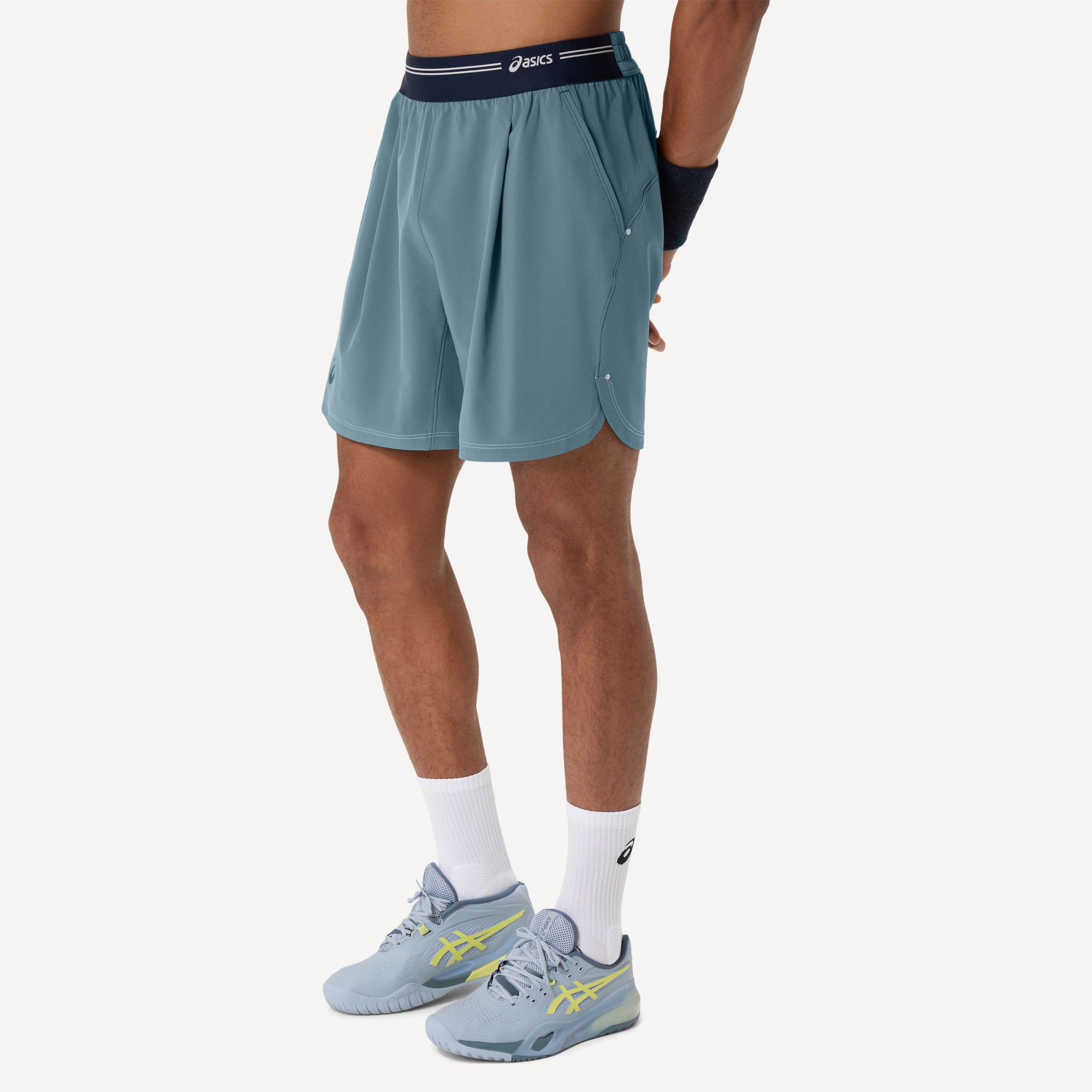 ASICS Game Men's 7-Inch Tennis Shorts - Grey (3)