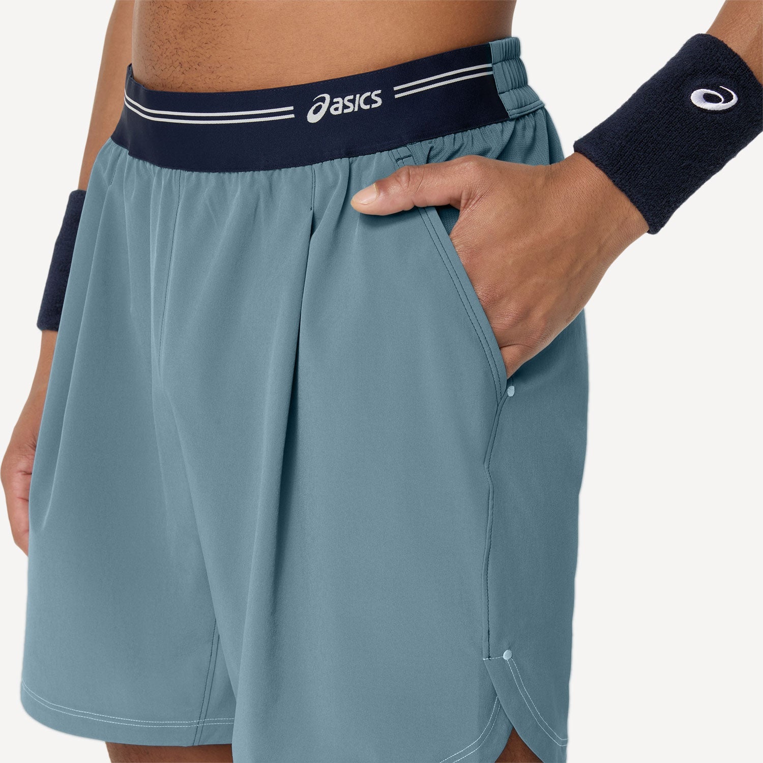 ASICS Game Men's 7-Inch Tennis Shorts - Grey (5)