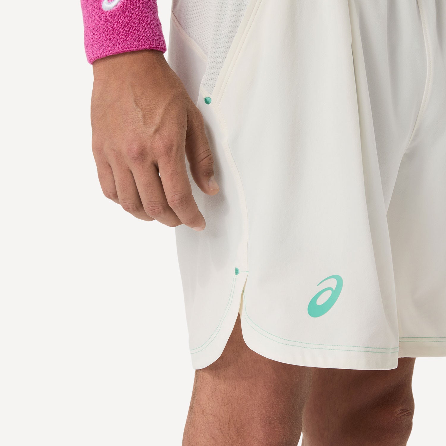 ASICS Game Men's 7-Inch Tennis Shorts - White (4)