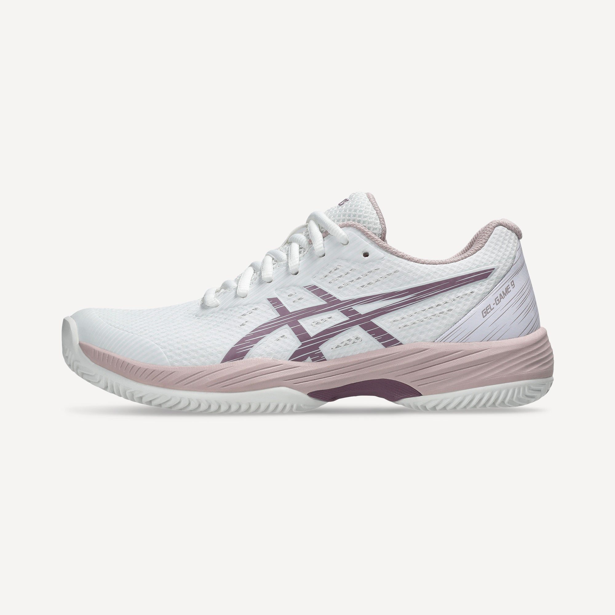 ASICS Gel-Game 9 Women's Clay Court Tennis Shoes - White (8)