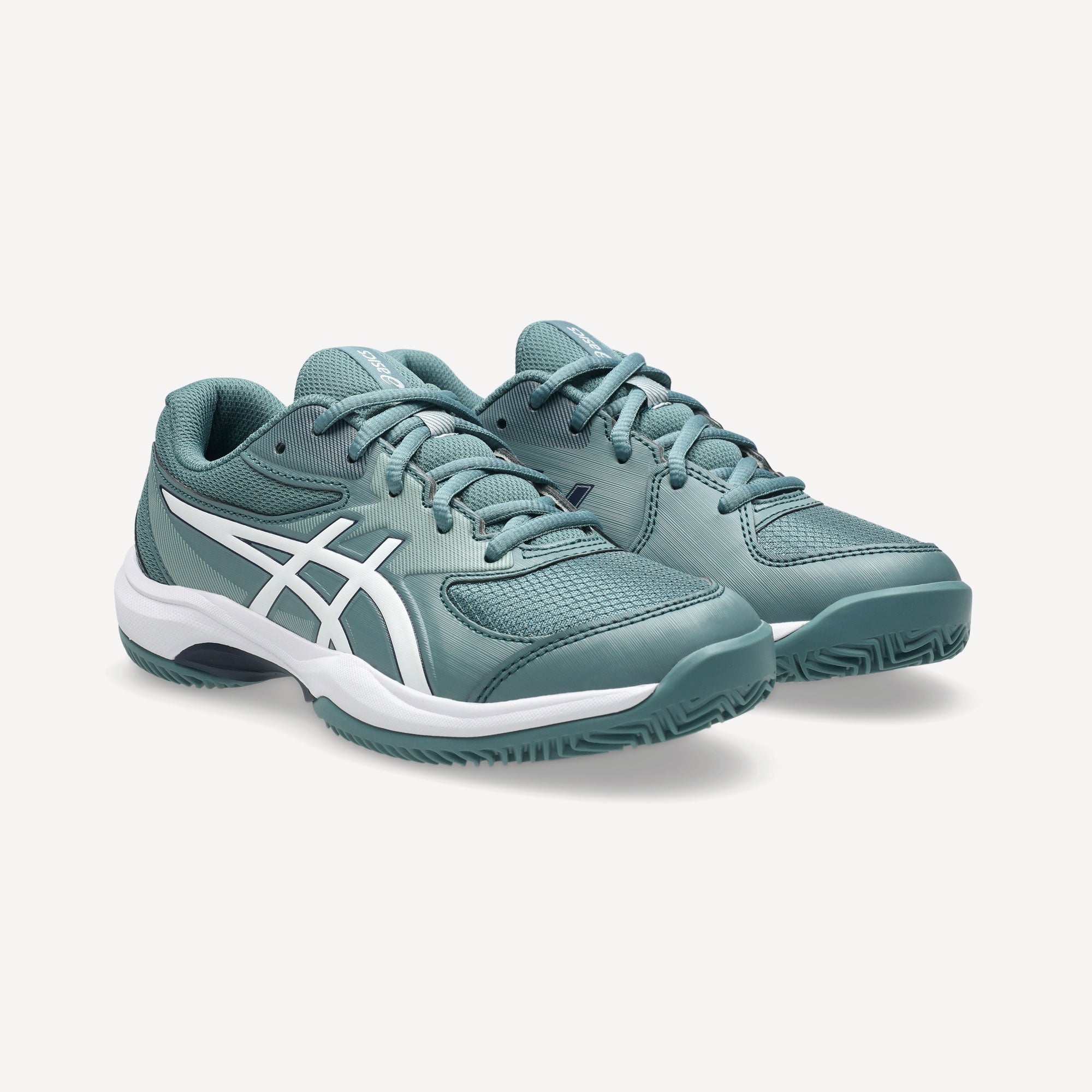 ASICS Gel-Game Kids' Clay Court Tennis Shoes - Green (4)