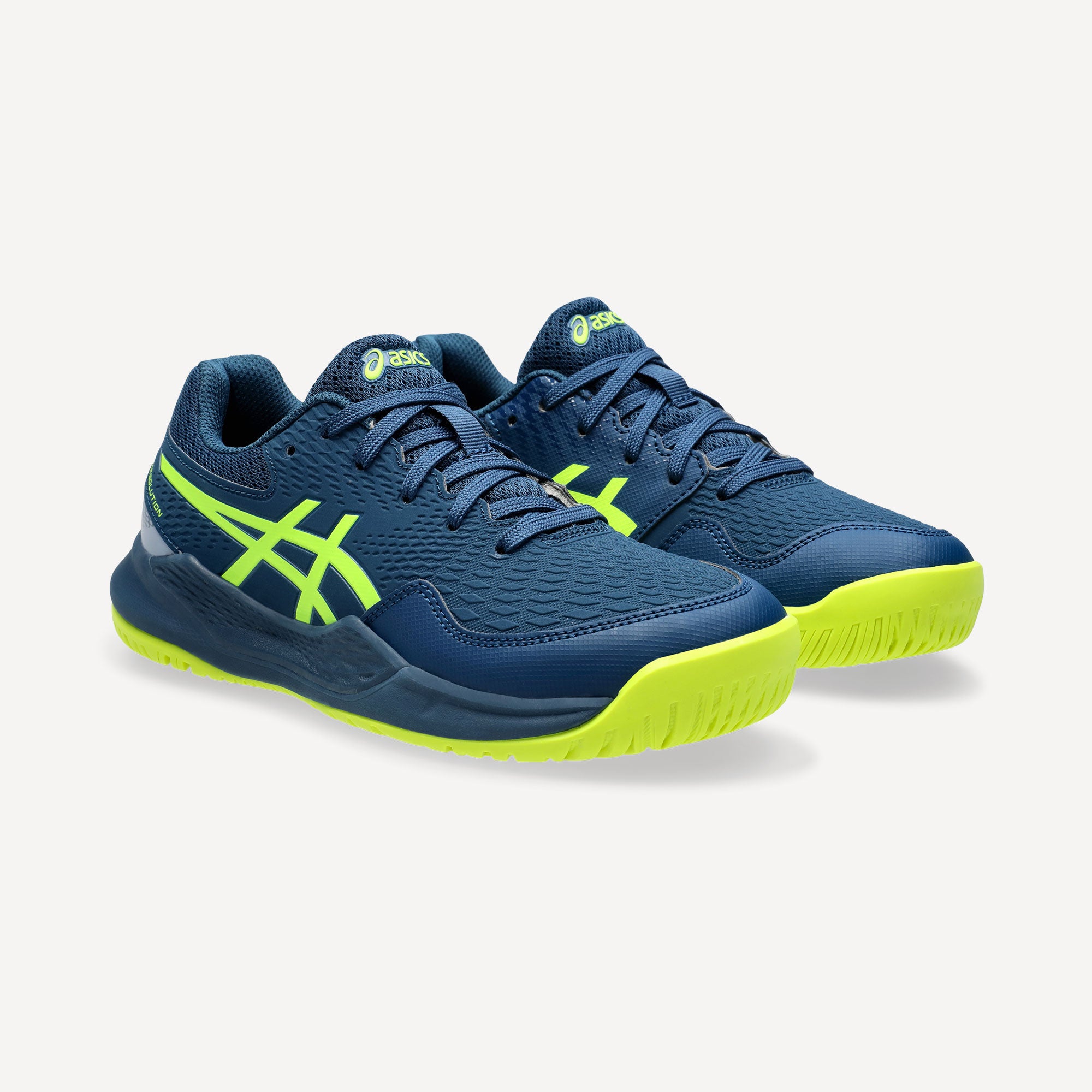 ASICS Gel-Resolution 9 Kids' All Court Tennis Shoes - Blue (4)