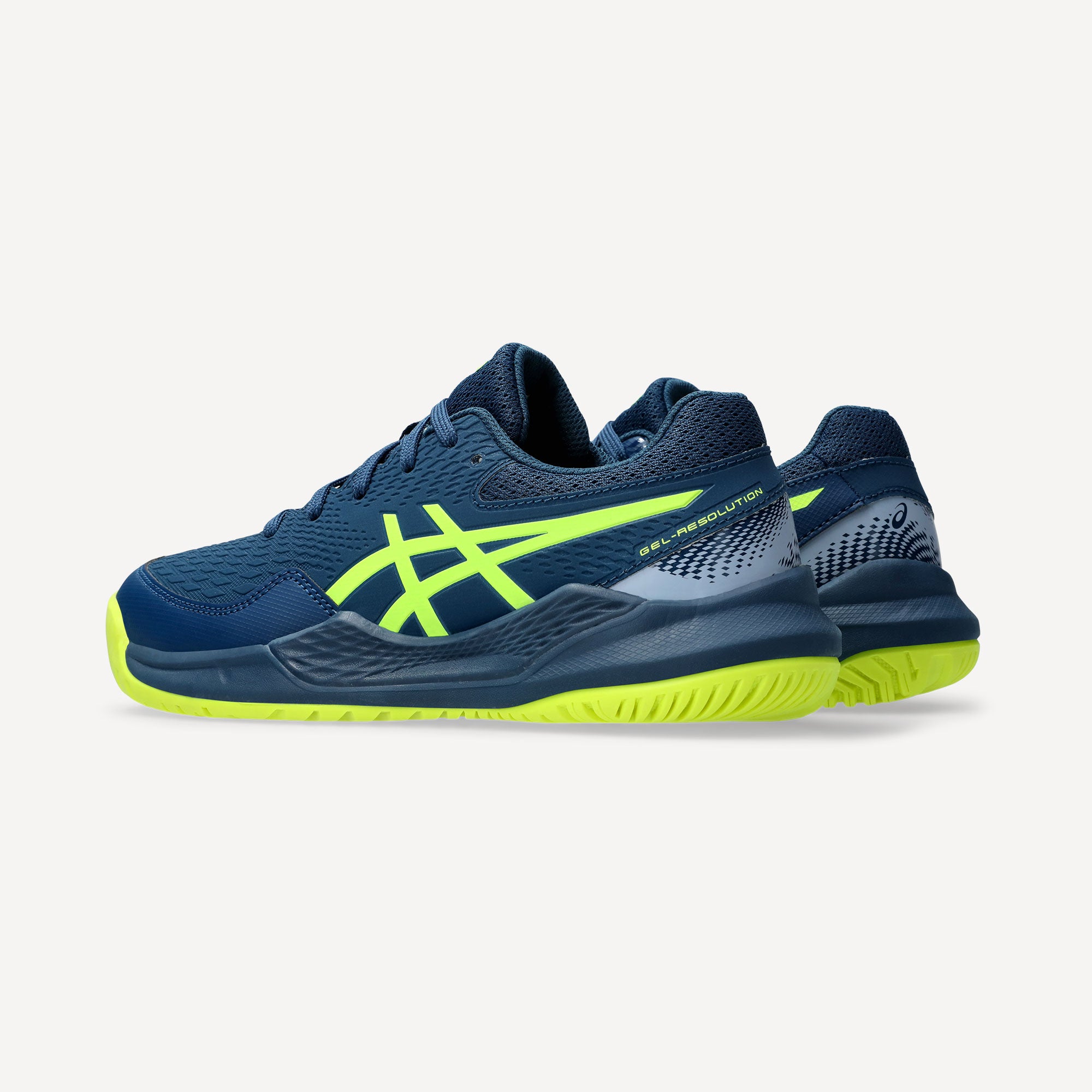 ASICS Gel-Resolution 9 Kids' All Court Tennis Shoes - Blue (5)