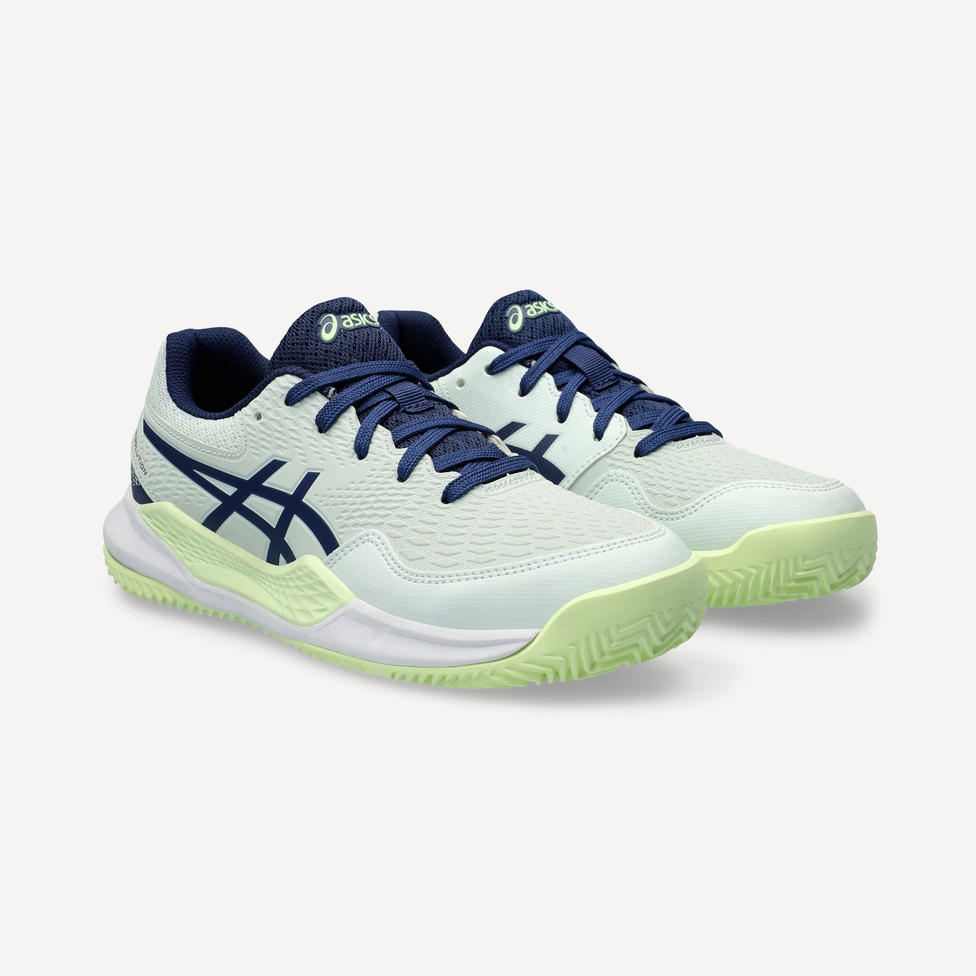 ASICS Gel-Resolution 9 Kids' Clay Court Tennis Shoes - Green (4)