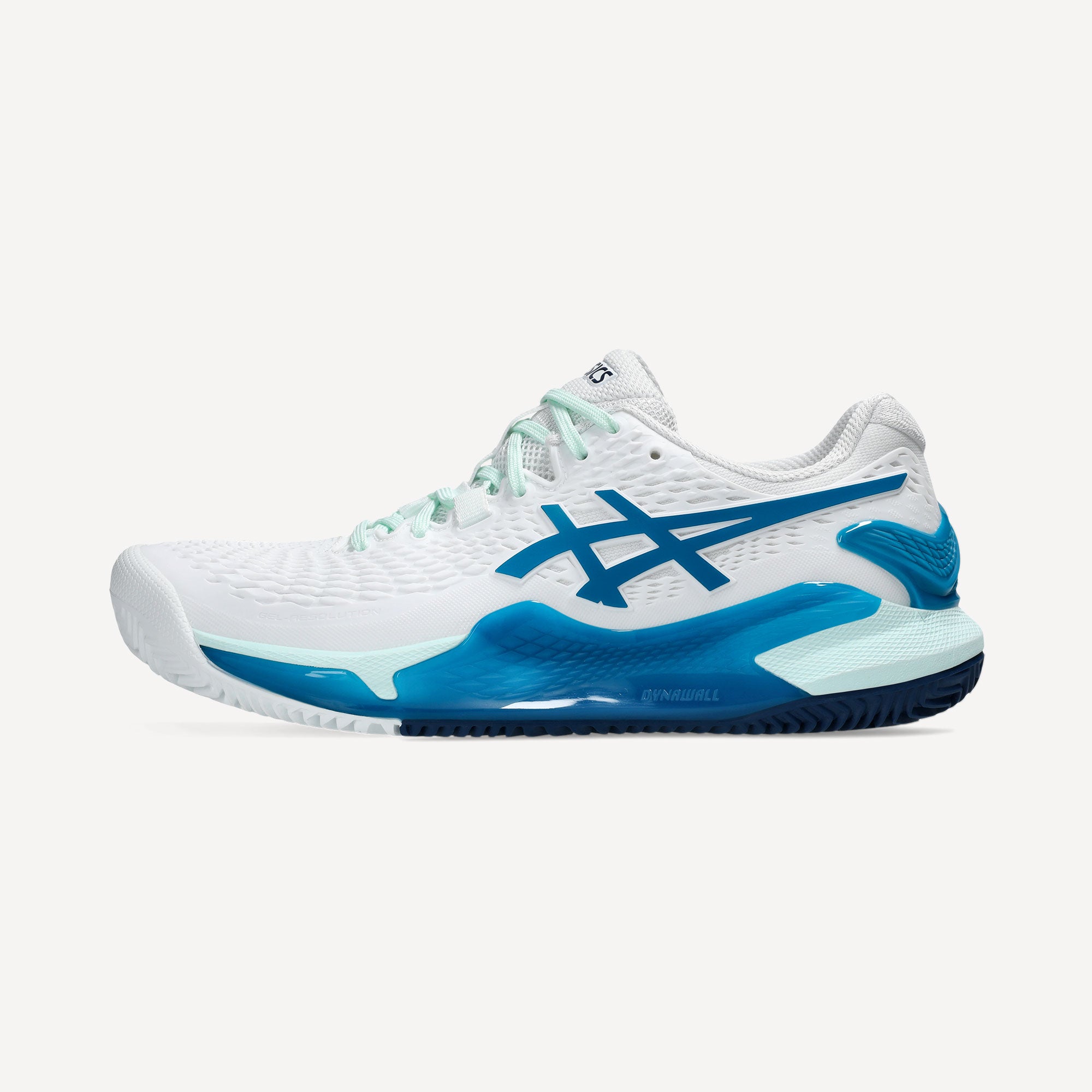 ASICS Gel-Resolution 9 Women's Clay Court Tennis Shoes - White (8)
