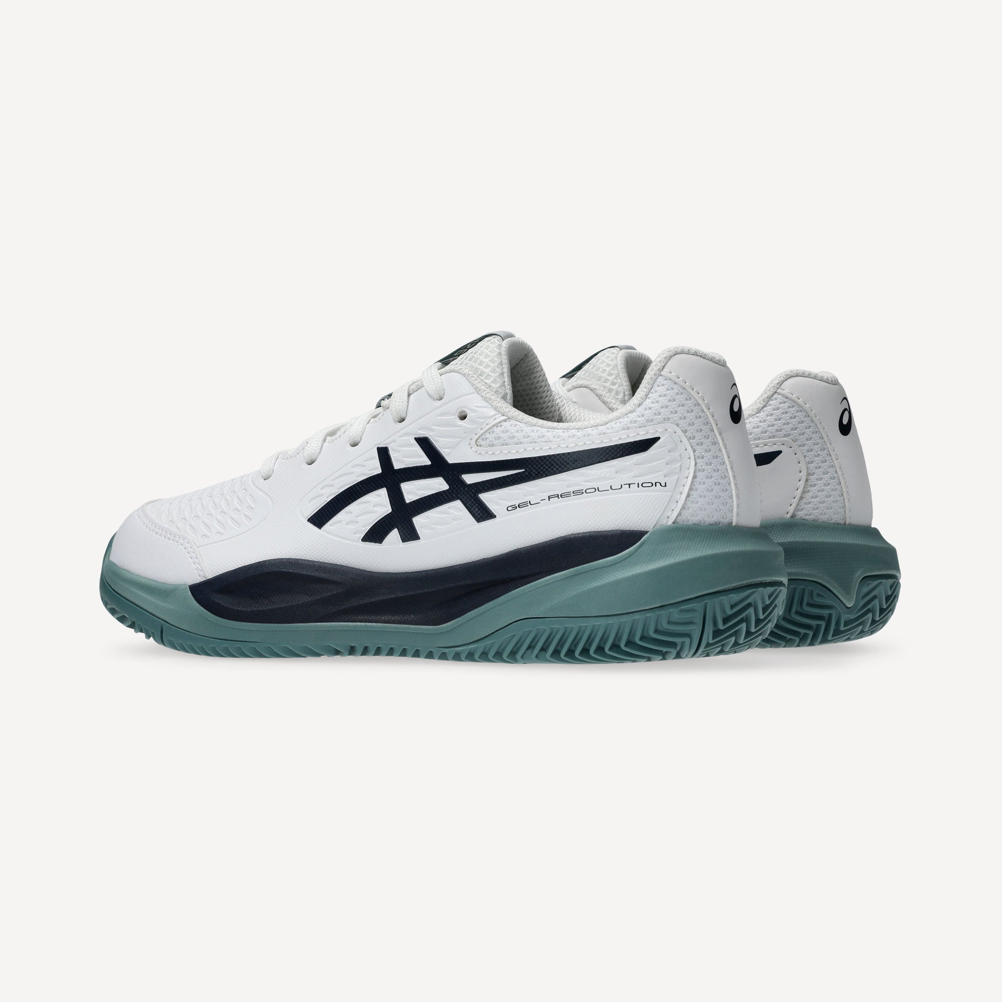 ASICS Gel-Resolution X Kids' Clay Court Tennis Shoes - White (5)