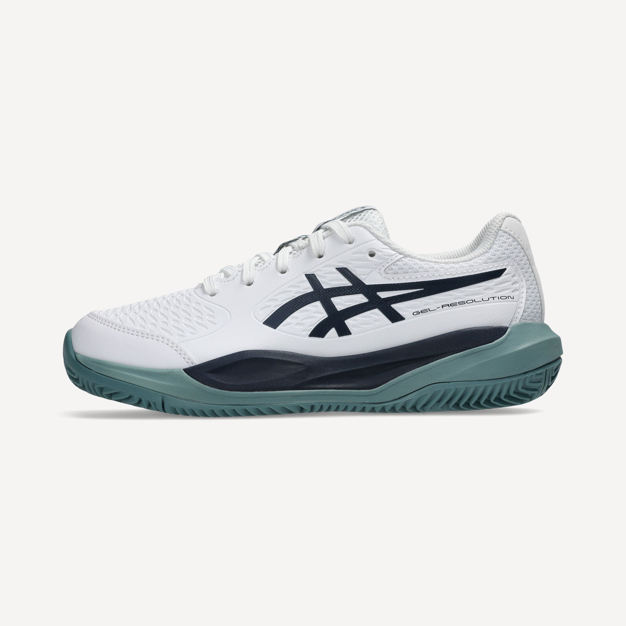 ASICS Gel-Resolution X Kids' Clay Court Tennis Shoes - White (8)