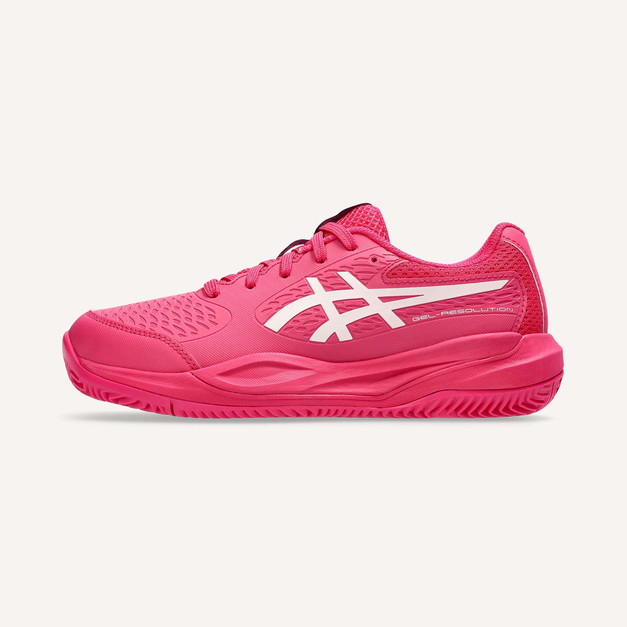 ASICS Gel-Resolution X Kids' Clay Court Tennis Shoes - Pink (8)