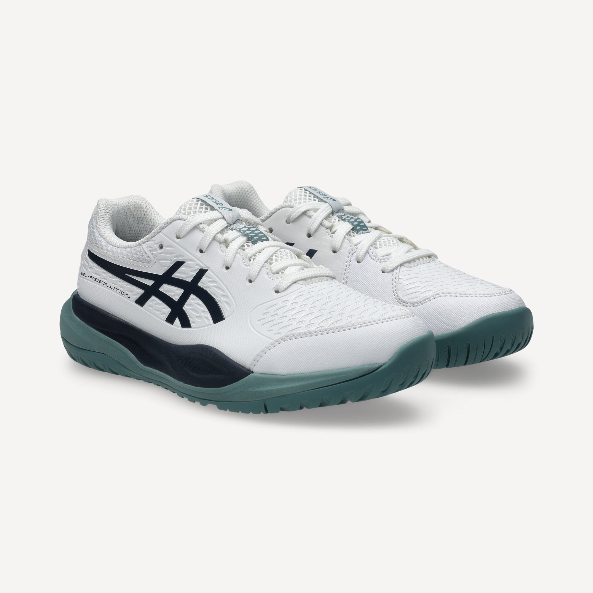 ASICS Gel-Resolution X Kids' Hard Court Tennis Shoes - White (4)
