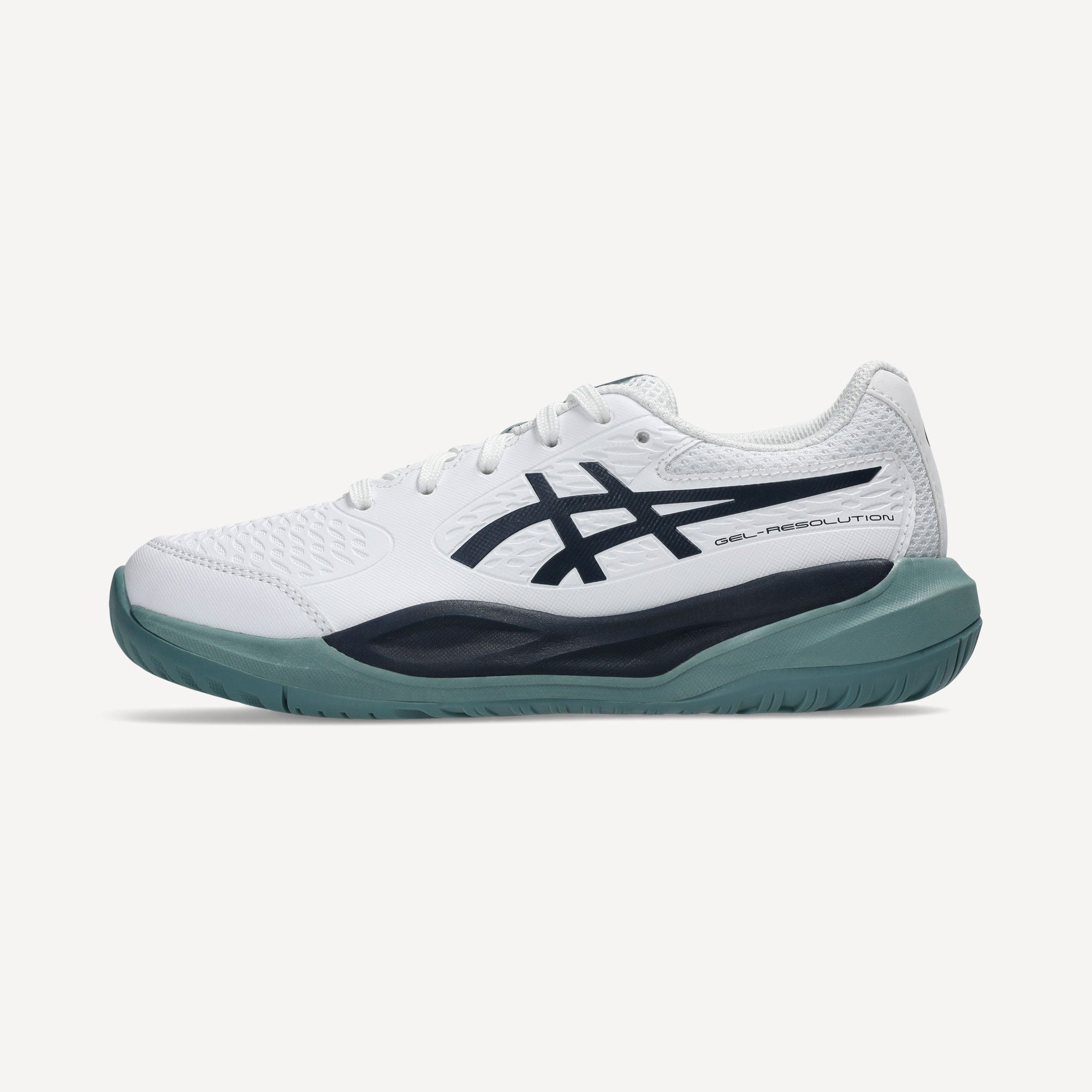 ASICS Gel-Resolution X Kids' Hard Court Tennis Shoes - White (8)