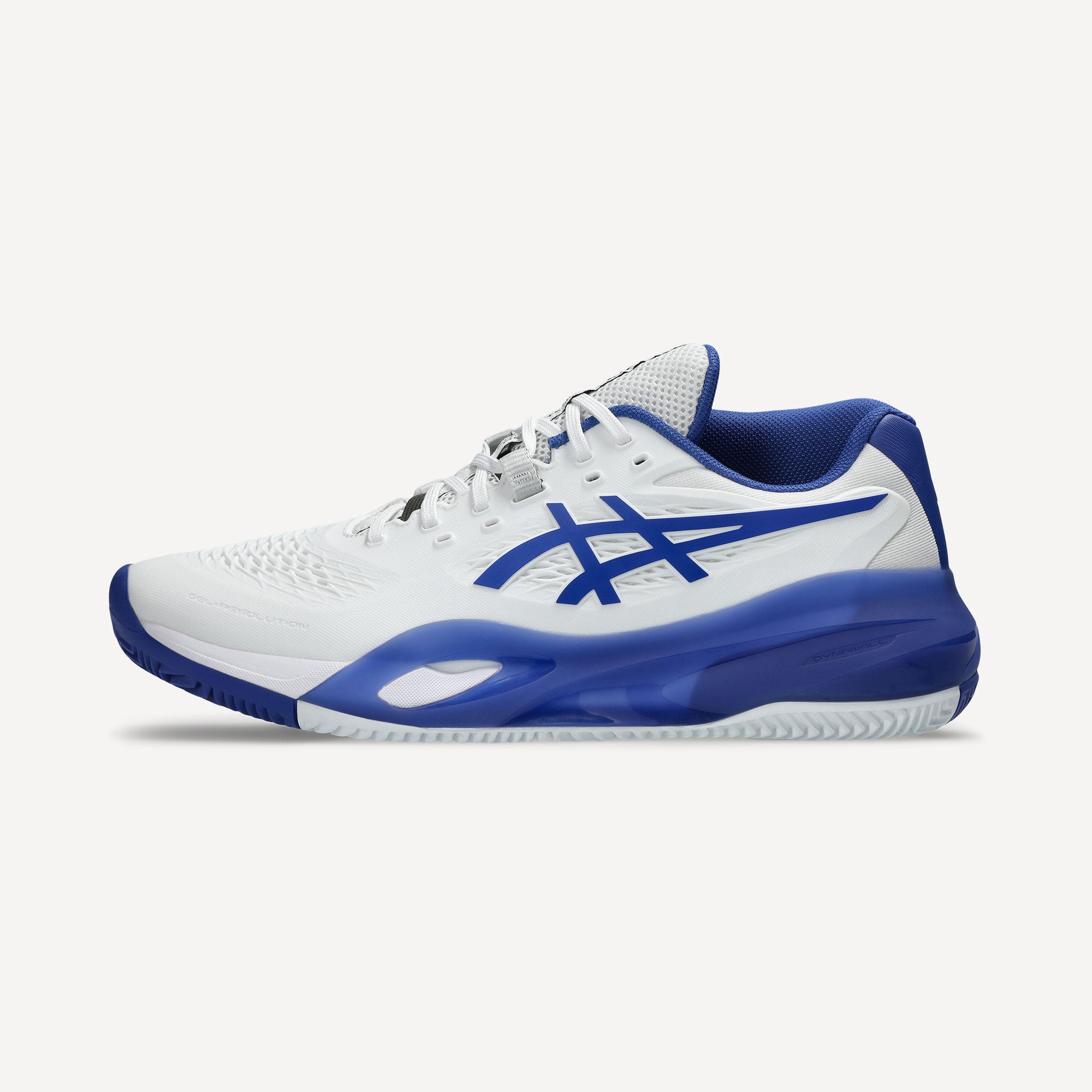 ASICS Gel-Resolution X Men's Clay Court Tennis Shoes - White/Blue (8)