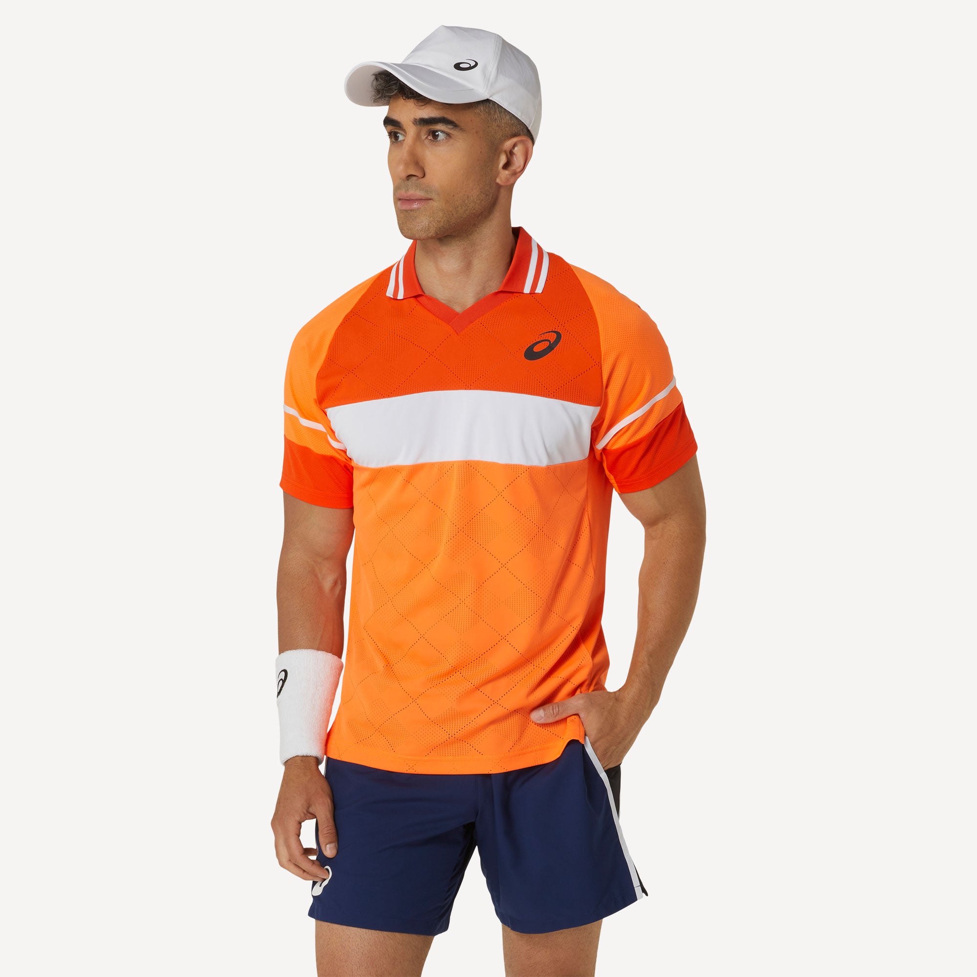 ASICS Match Men's Tennis Polo - Orange (1)