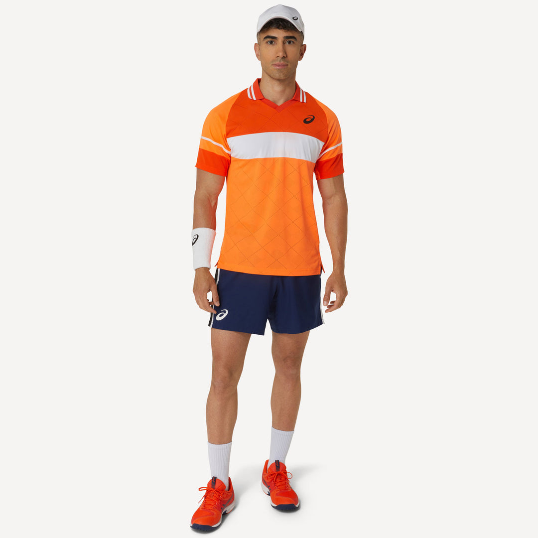 ASICS Match Men's Tennis Polo - Orange | Tennis Only