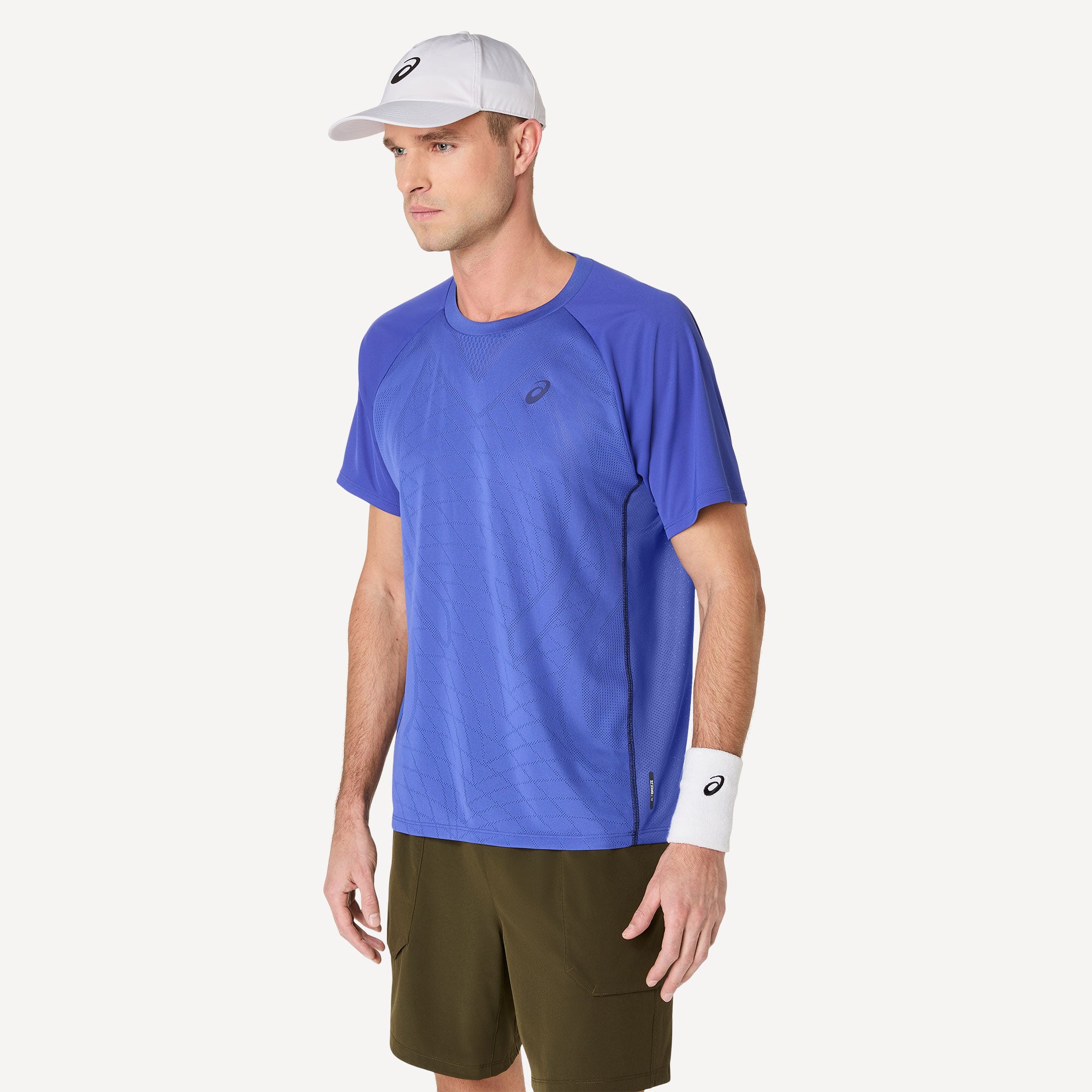 ASICS Match Men's Tennis Shirt Blue Tennis Only