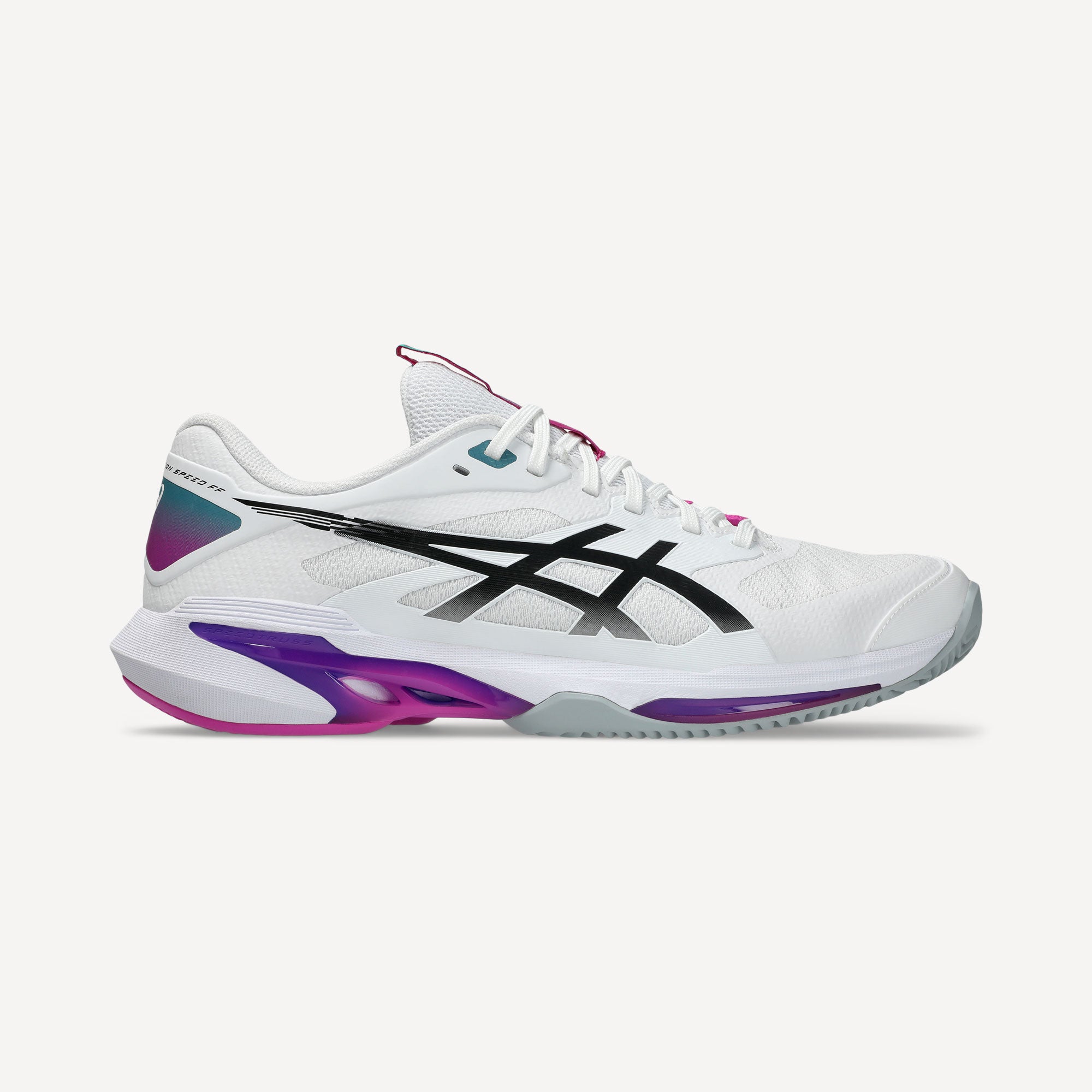 ASICS Solution Speed FF 4 Men's Clay Court Tennis Shoes - White (1)