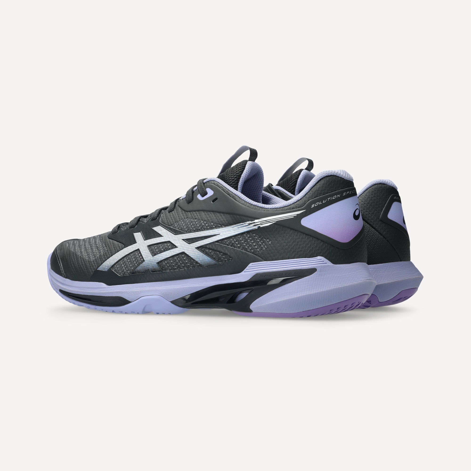 ASICS Solution Speed FF 4 Night Energy Men's Hard Court Tennis Shoes - Grey (5)