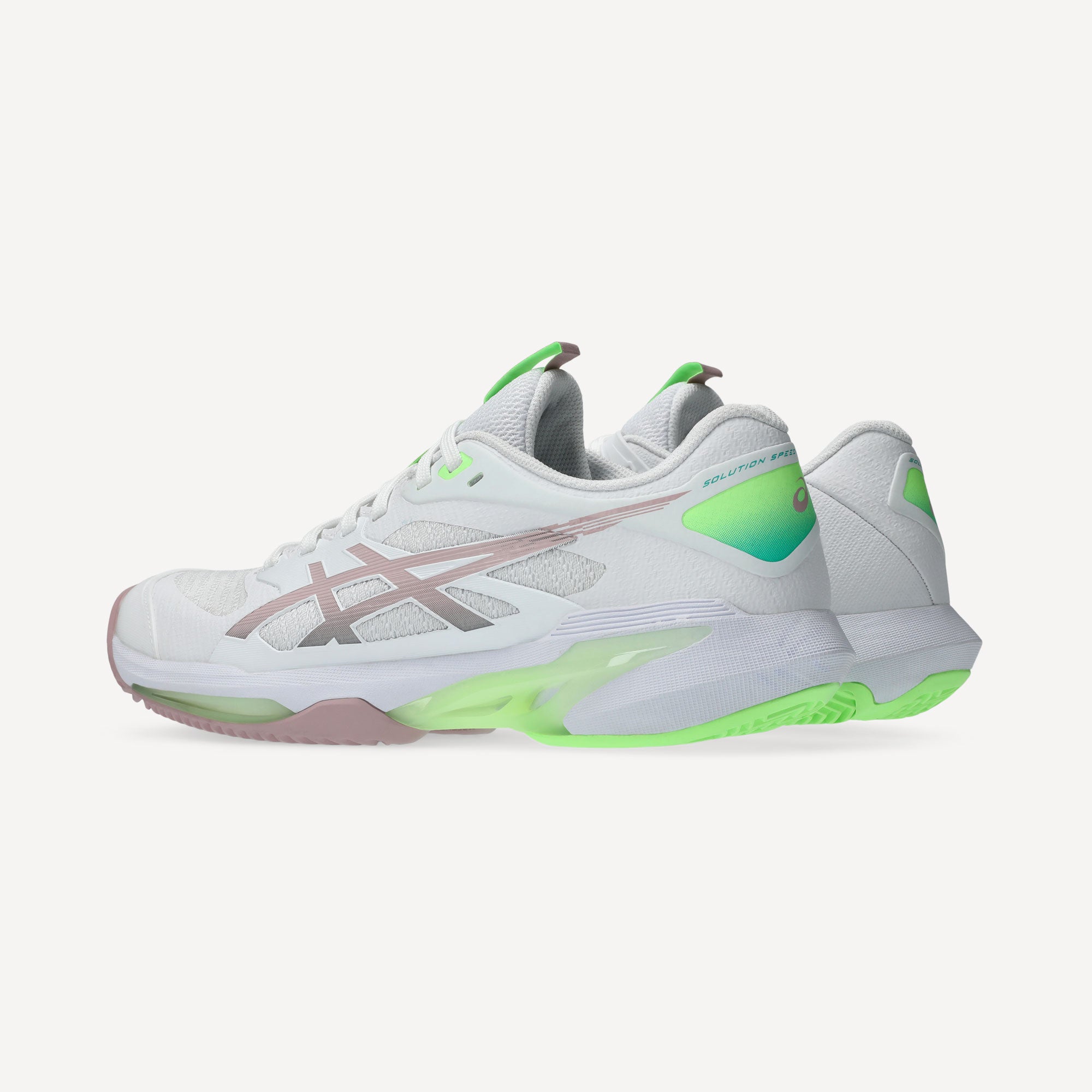 ASICS Solution Speed FF 4 Women's Clay Court Tennis Shoes - White (6)