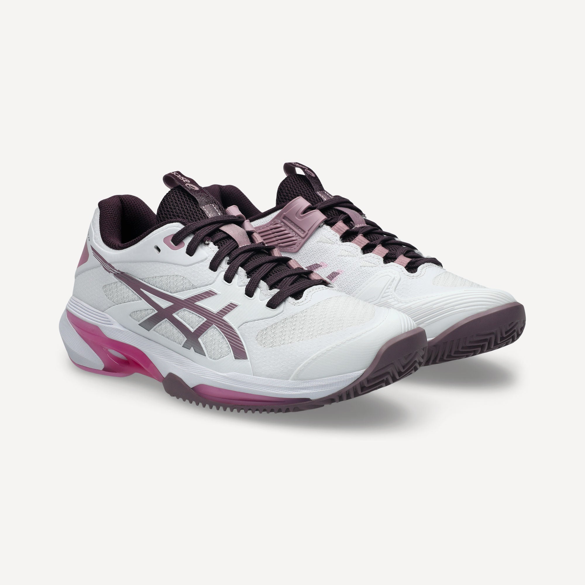 ASICS Solution Speed FF 4 Women's Clay Court Tennis Shoes - White (4)