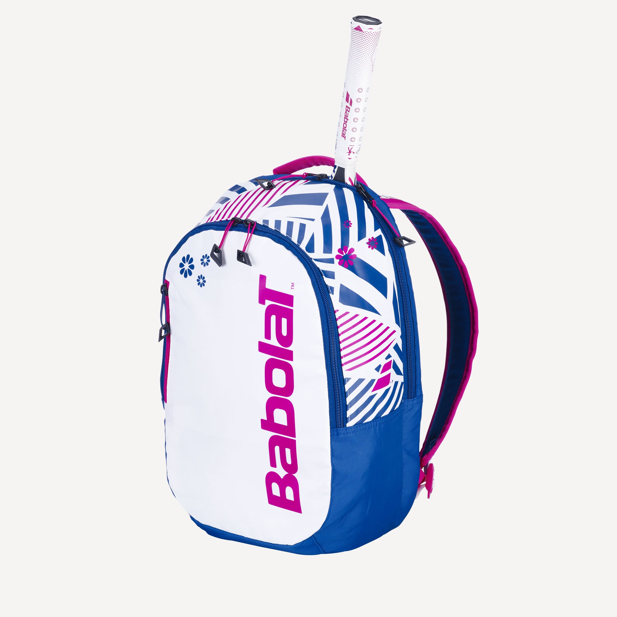 Babolat Kids Tennis Backpack - White/Blue (2)