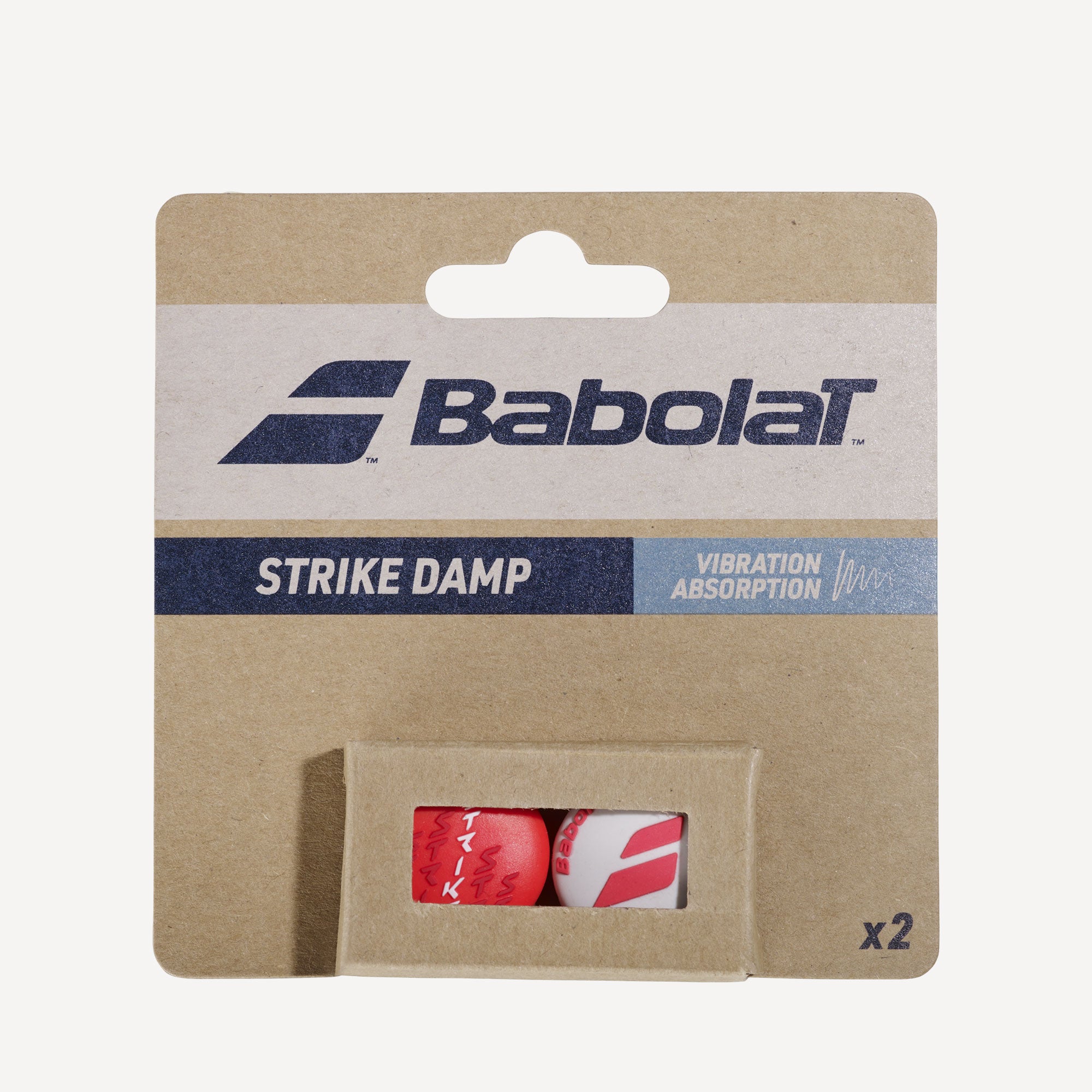 Babolat Strike Tennis Dampener - White/Red (1)