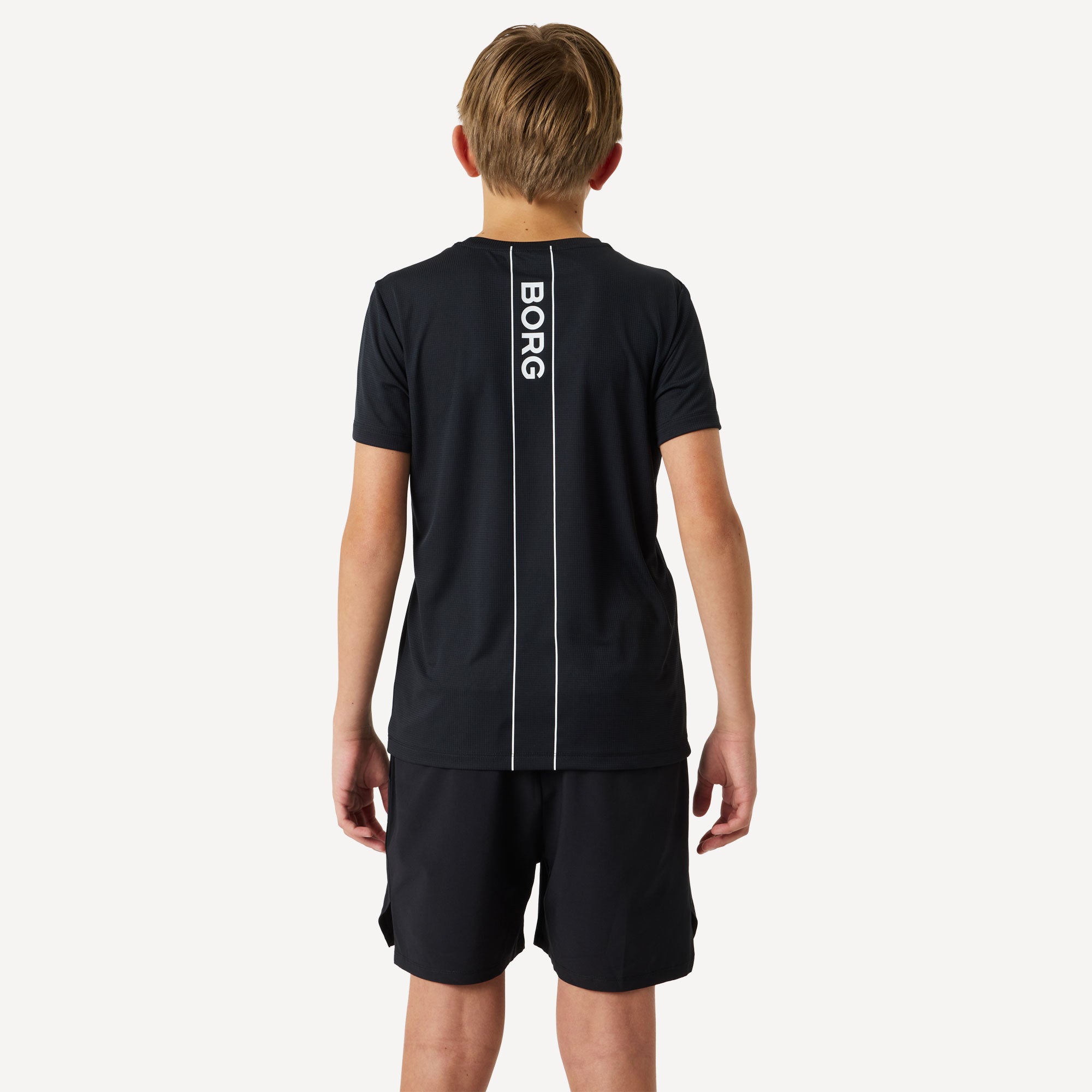 Björn Borg Ace Boys' Light Tennis Shirt - Black (2)