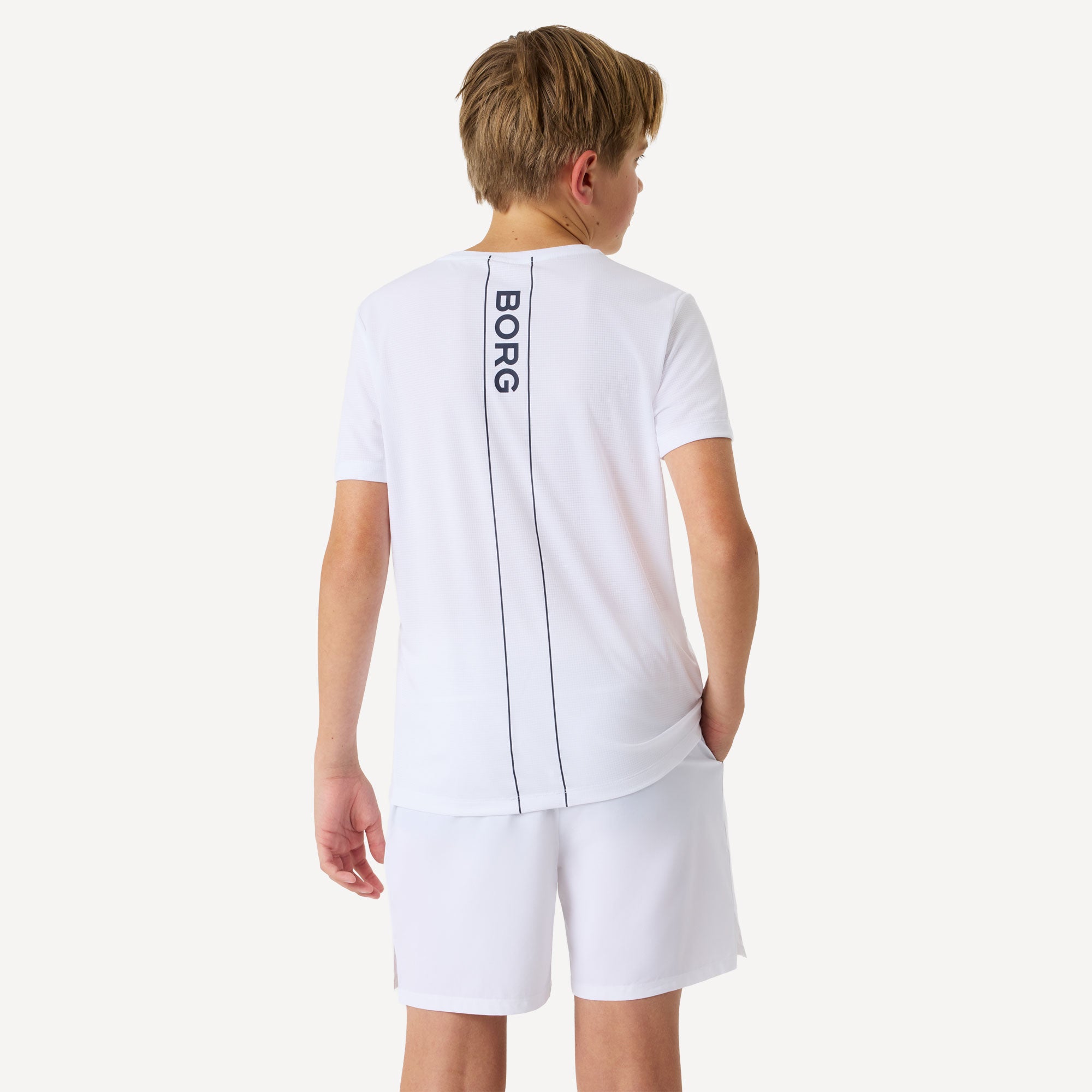 Björn Borg Ace Boys' Light Tennis Shirt - White (2)