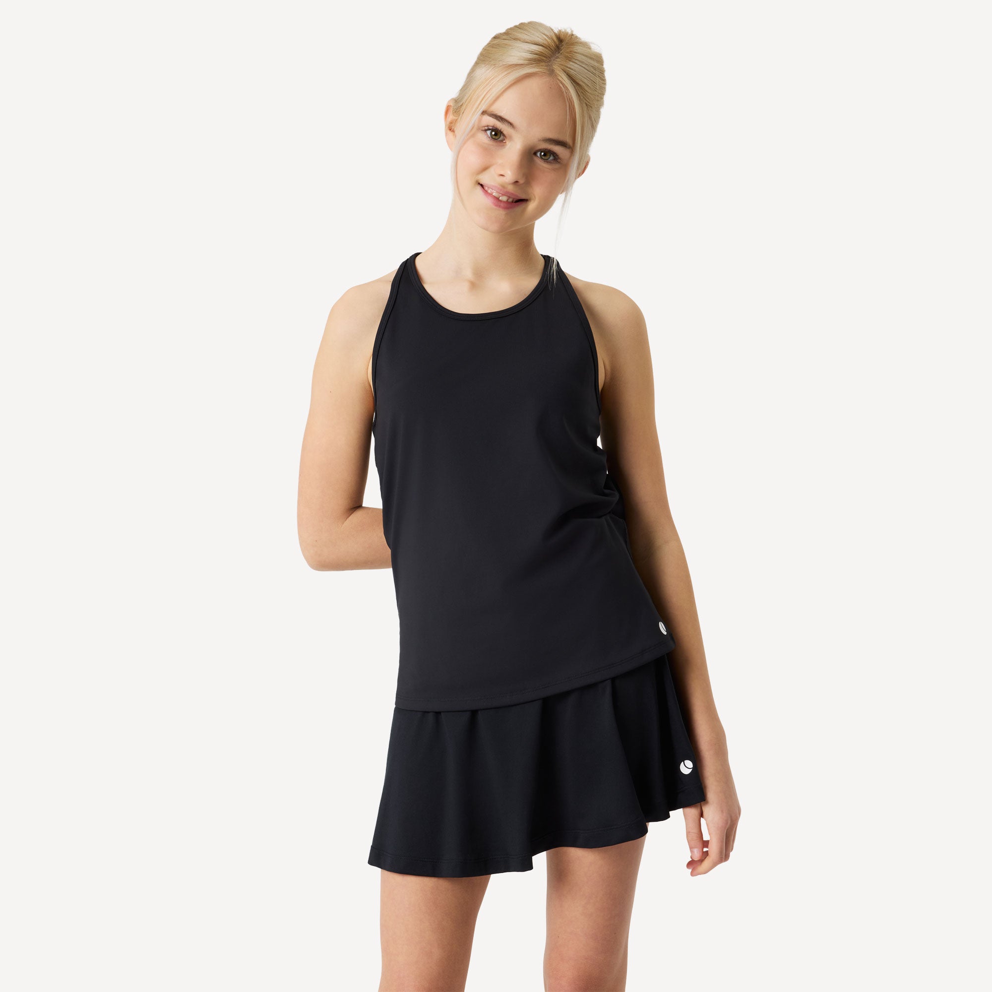 Björn Borg Ace Girls' Racerback Tennis Tank - Black (1)