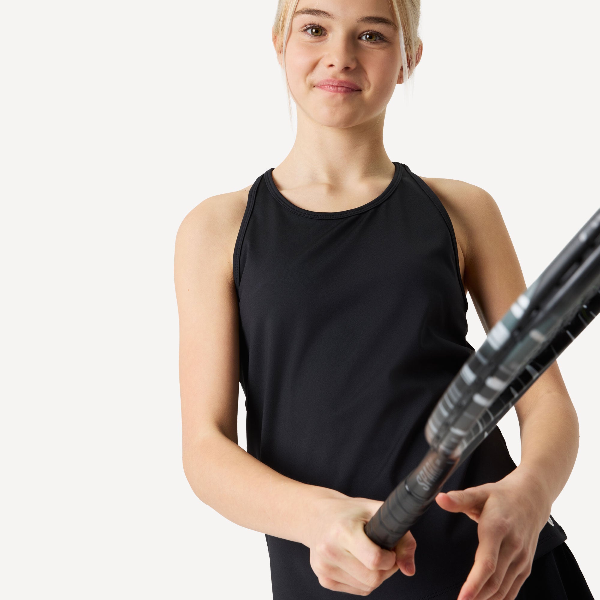 Björn Borg Ace Girls' Racerback Tennis Tank - Black (5)