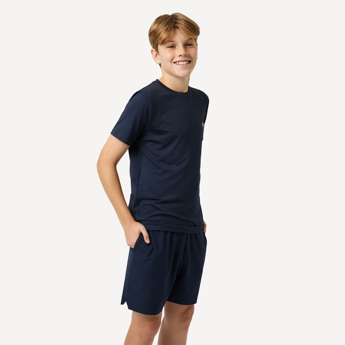 Björn Borg Ace Girls' Slim Tennis Shirt - Dark Blue (1)