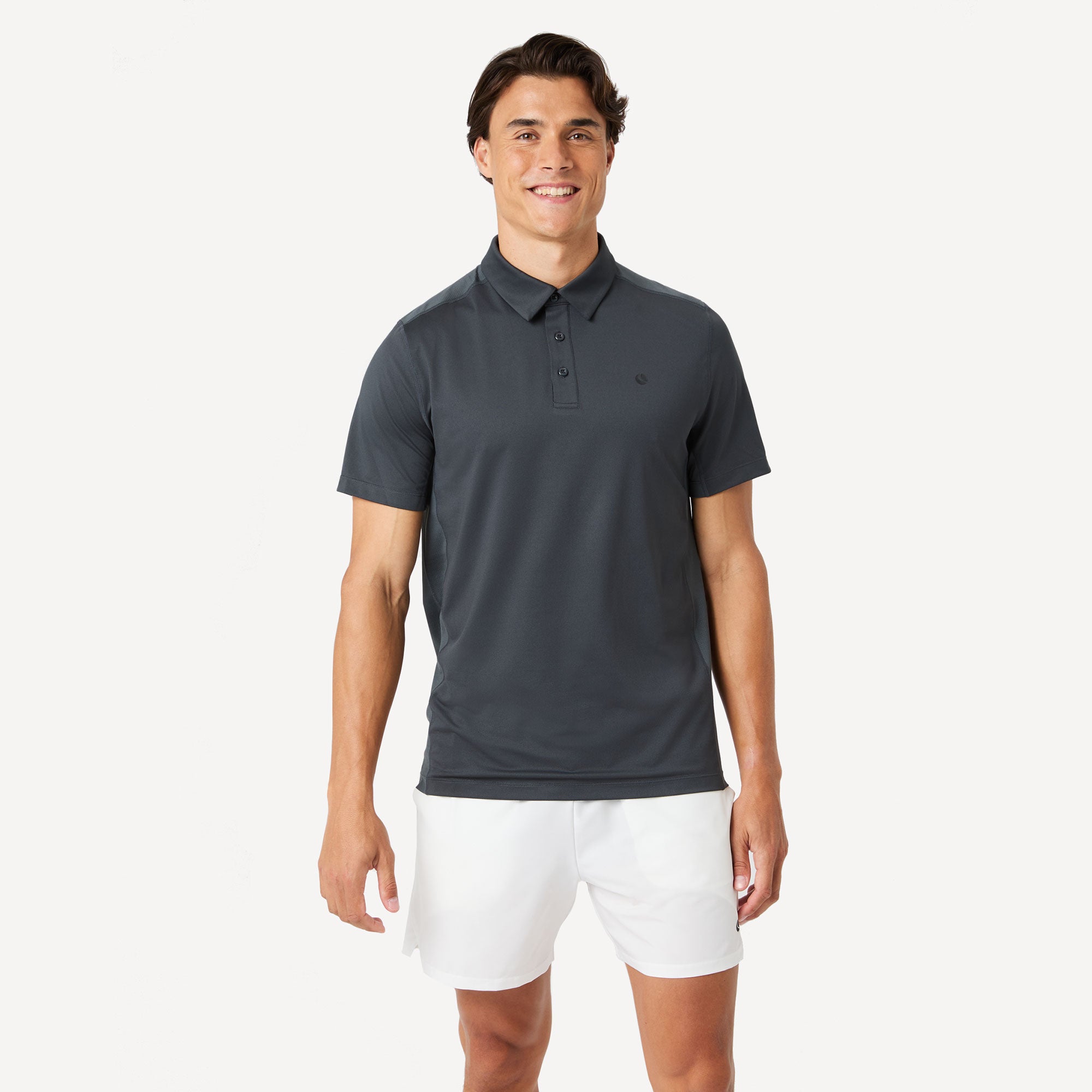 Björn Borg Ace Men's Mesh Panel Tennis Polo - Grey (1)