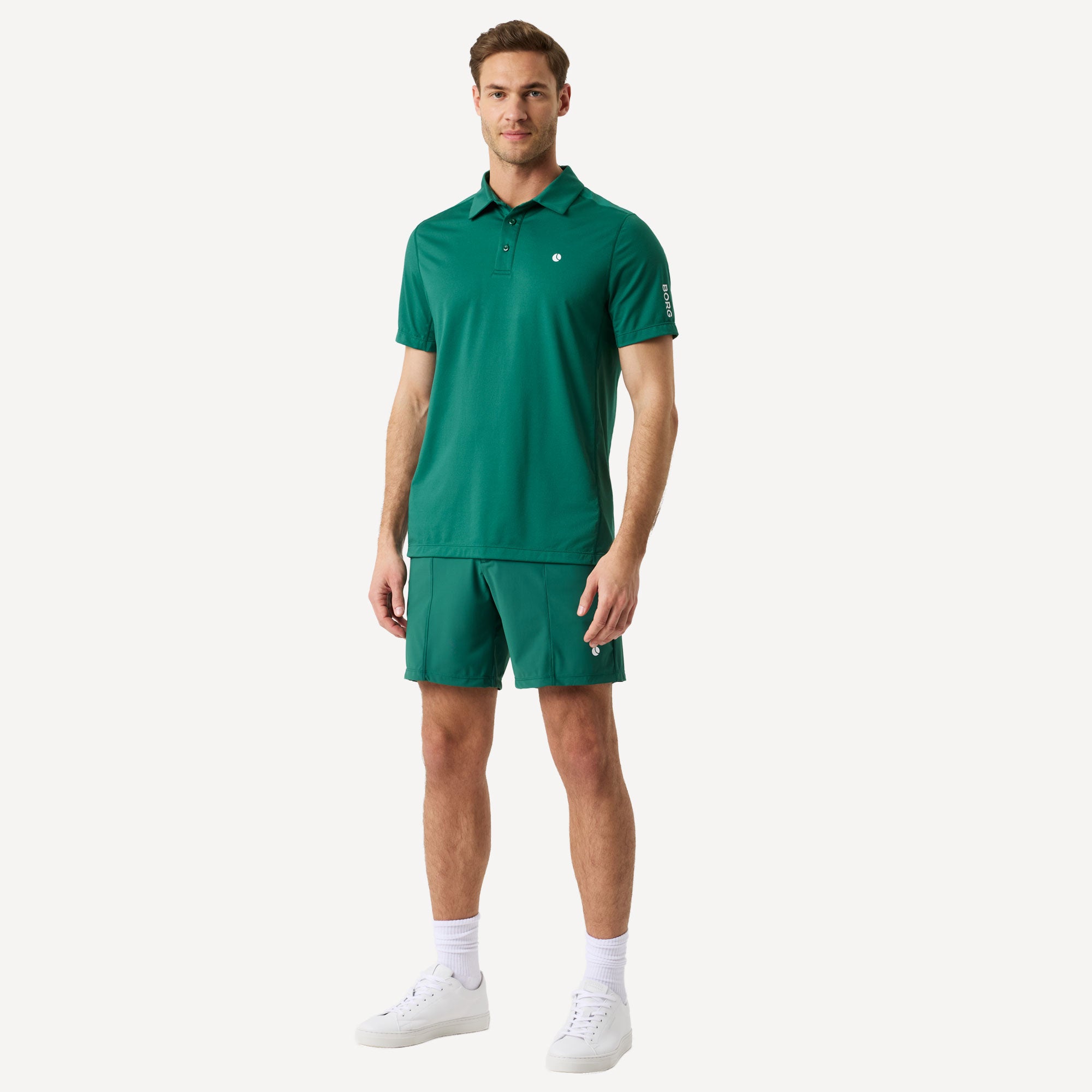 Björn Borg Ace Men's Mesh Panel Tennis Polo - Green (3)