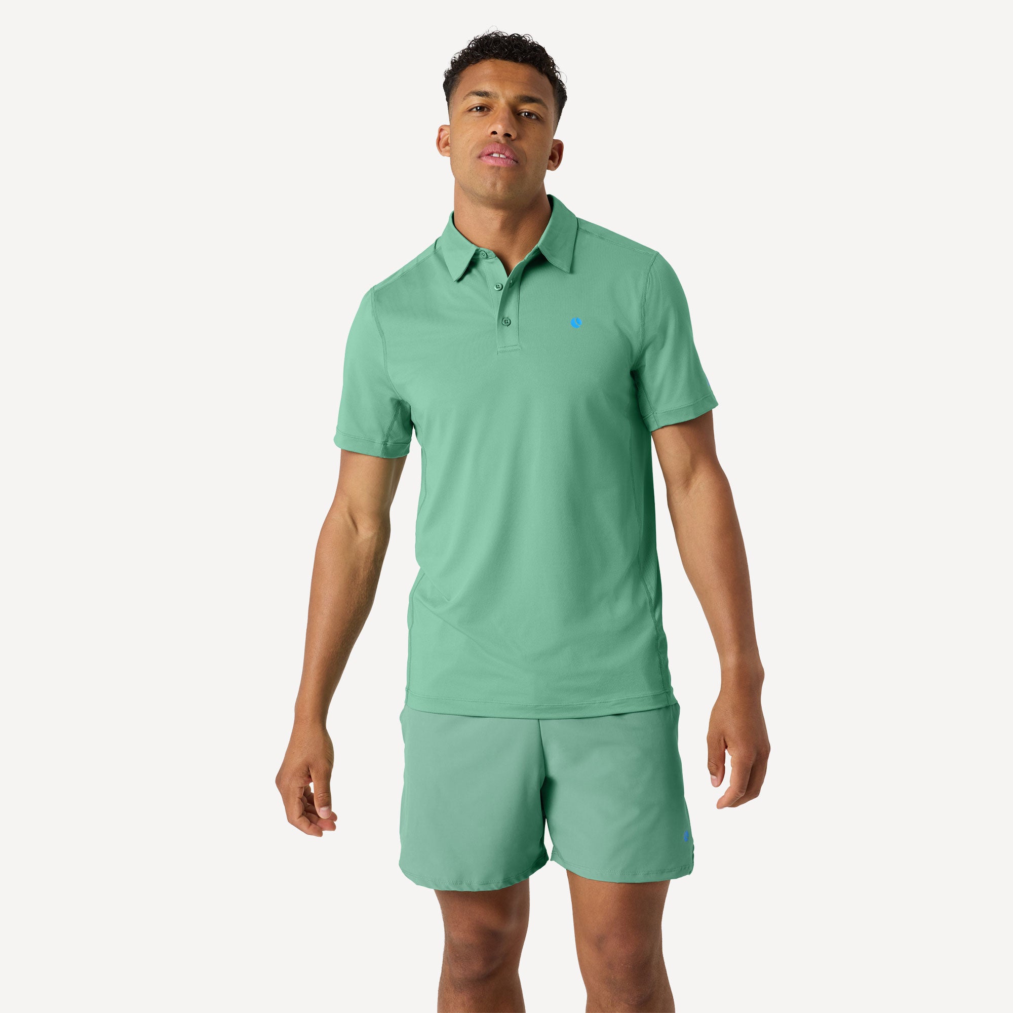 Björn Borg Ace Men's Mesh Panel Tennis Polo - Green (1)