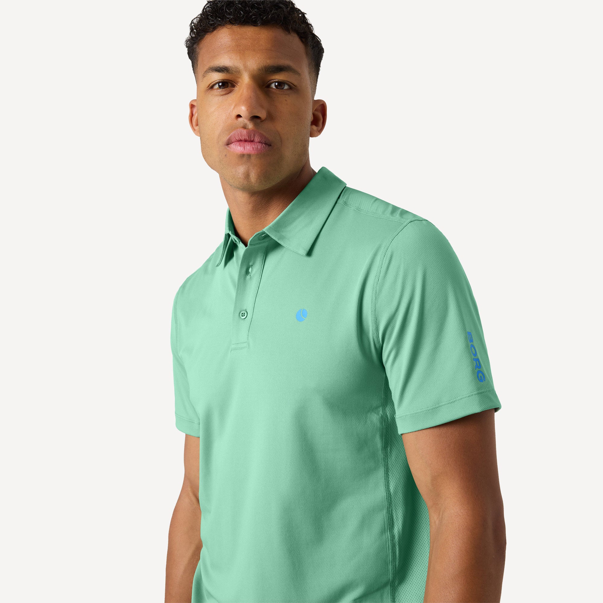 Björn Borg Ace Men's Mesh Panel Tennis Polo - Green (5)
