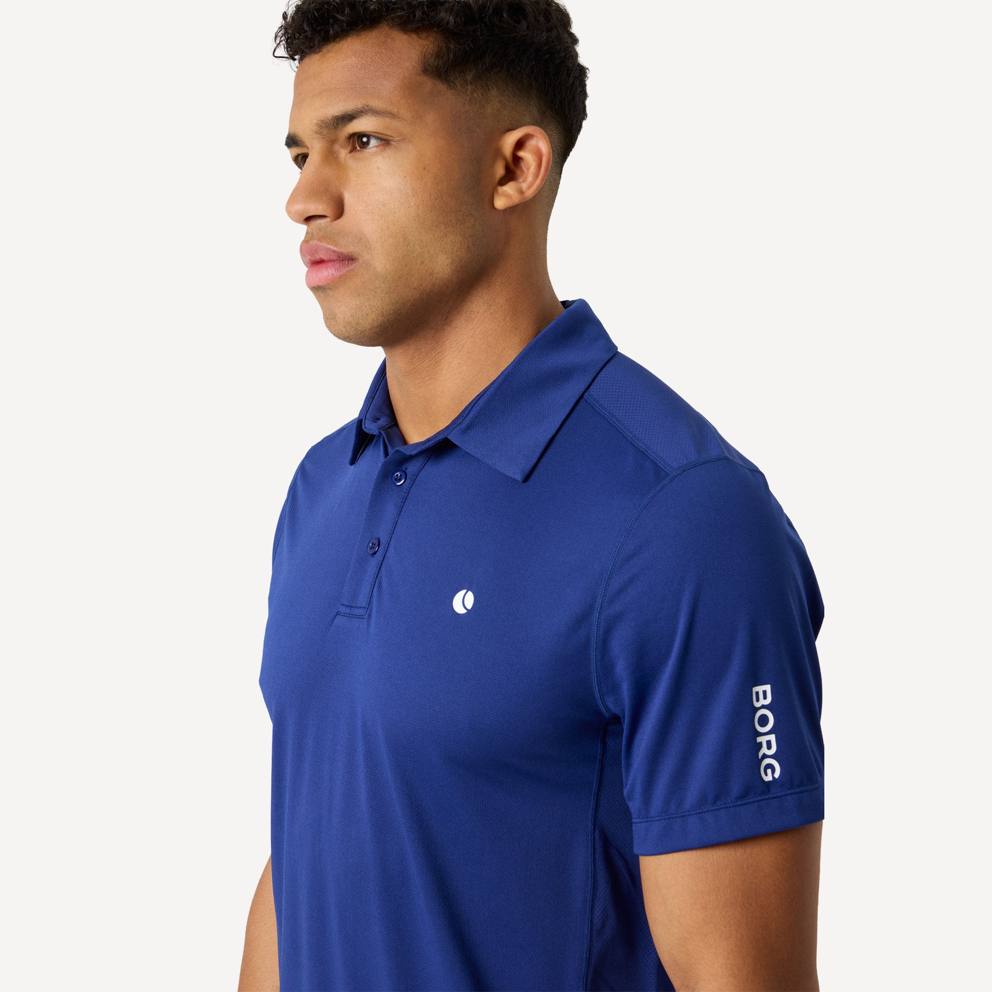 Björn Borg Ace Men's Mesh Panel Tennis Polo - Blue (5)