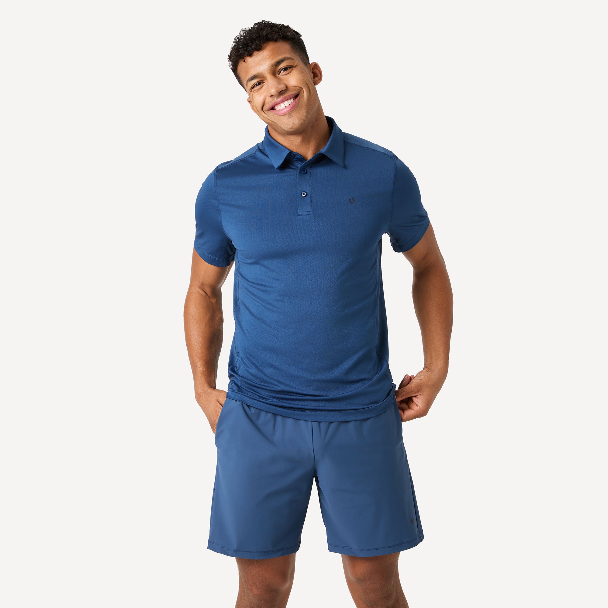 Björn Borg Ace Men's Mesh Panel Tennis Polo - Blue (1)